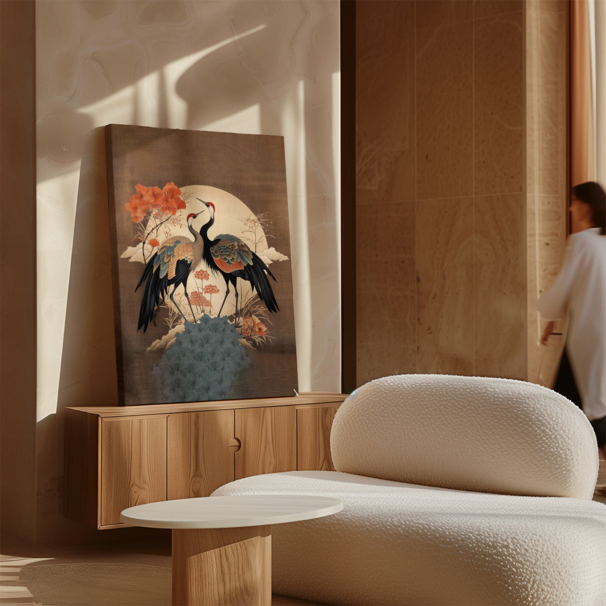 Japanse kraanvogels 2 · Canvas