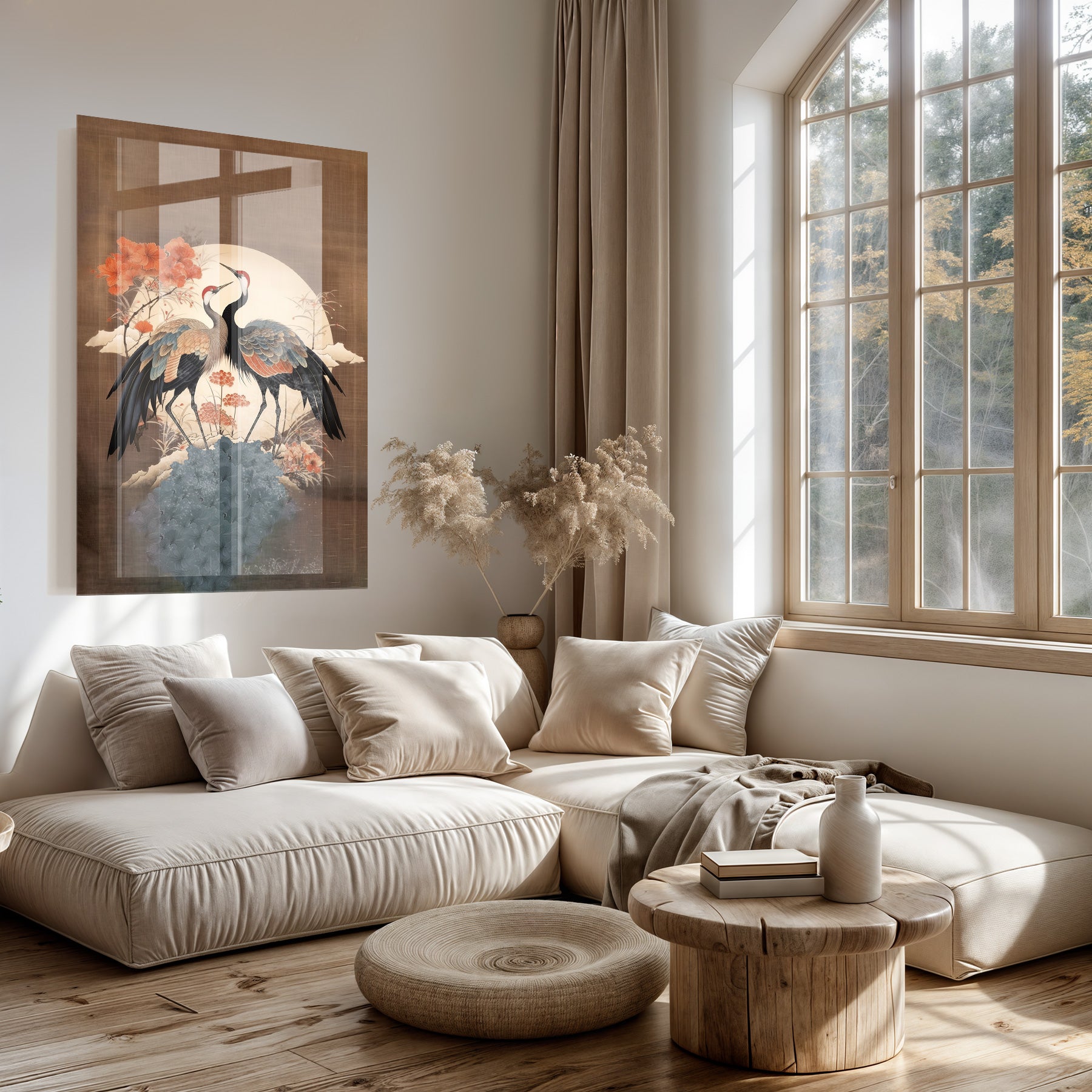Japanse kraanvogels 2 · Plexiglas