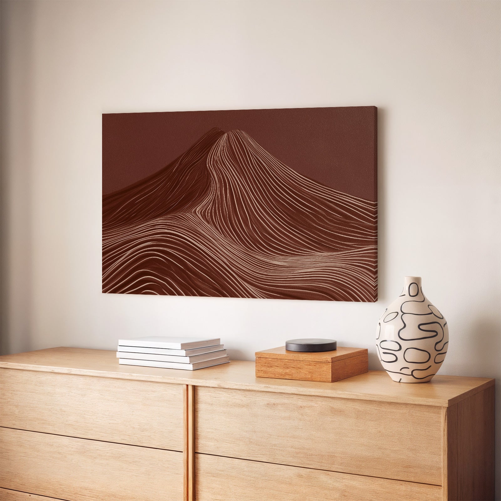 De rode berg · Canvas