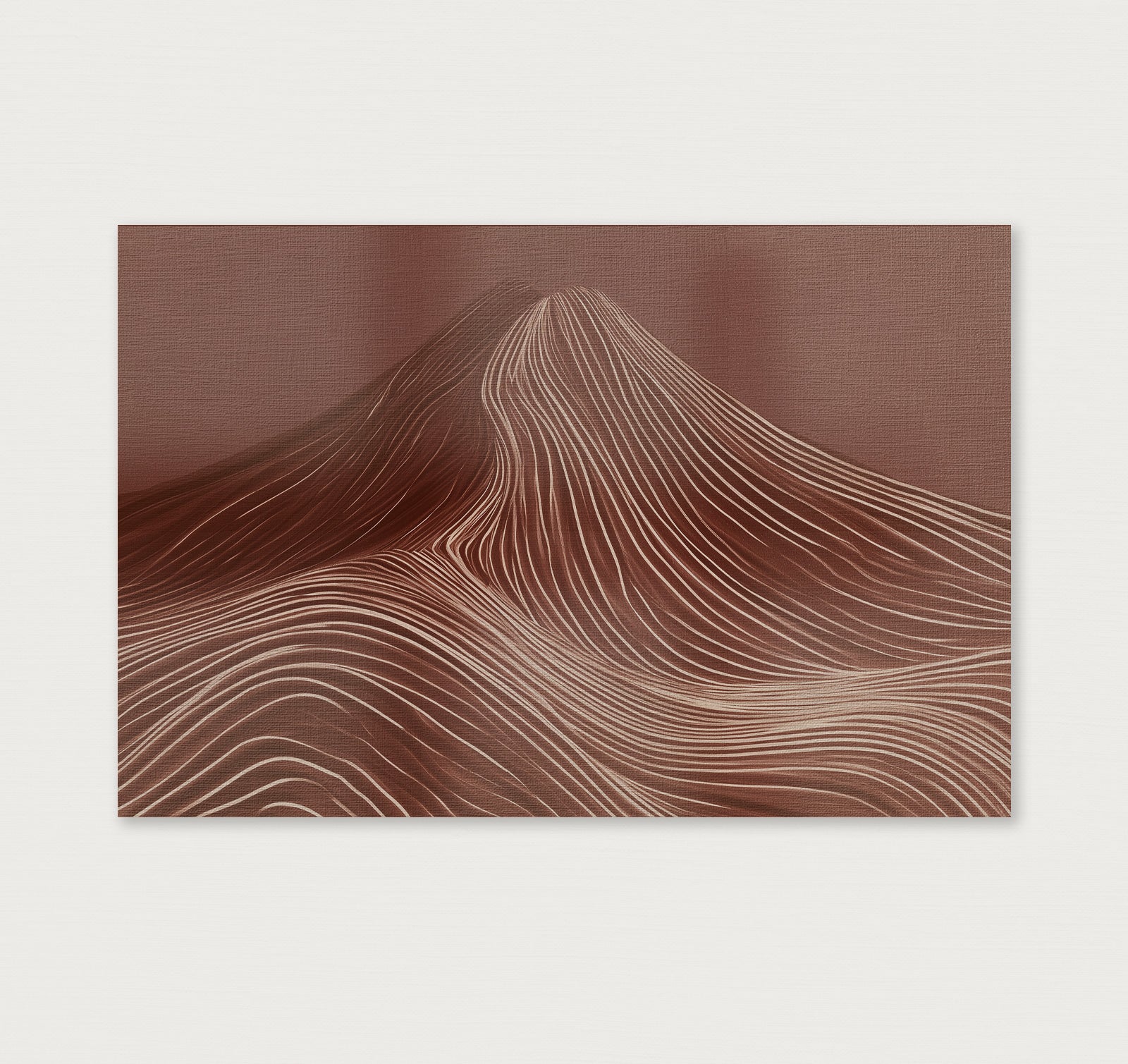 De rode berg · Canvas