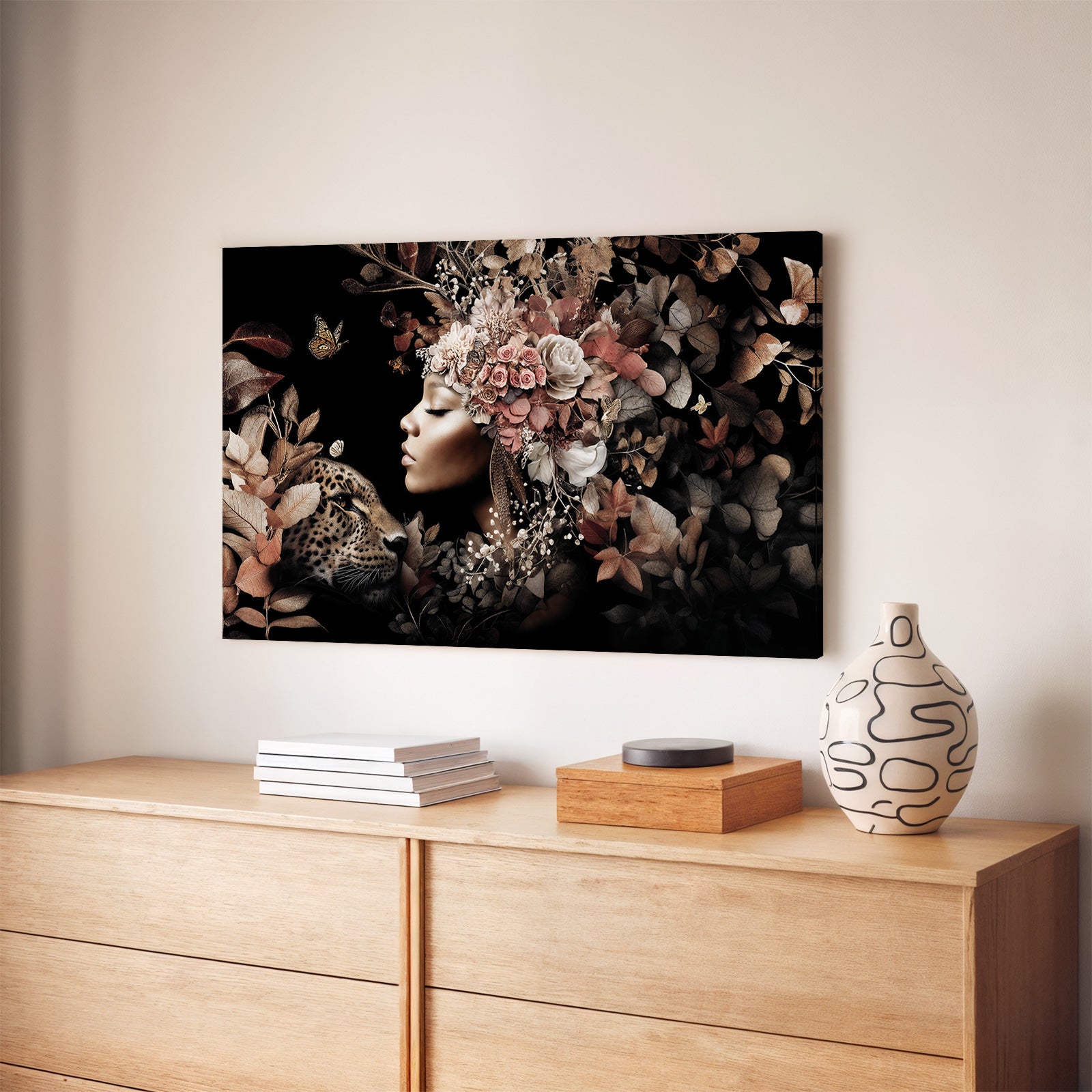Bloemen Vrouw 6 · Canvas