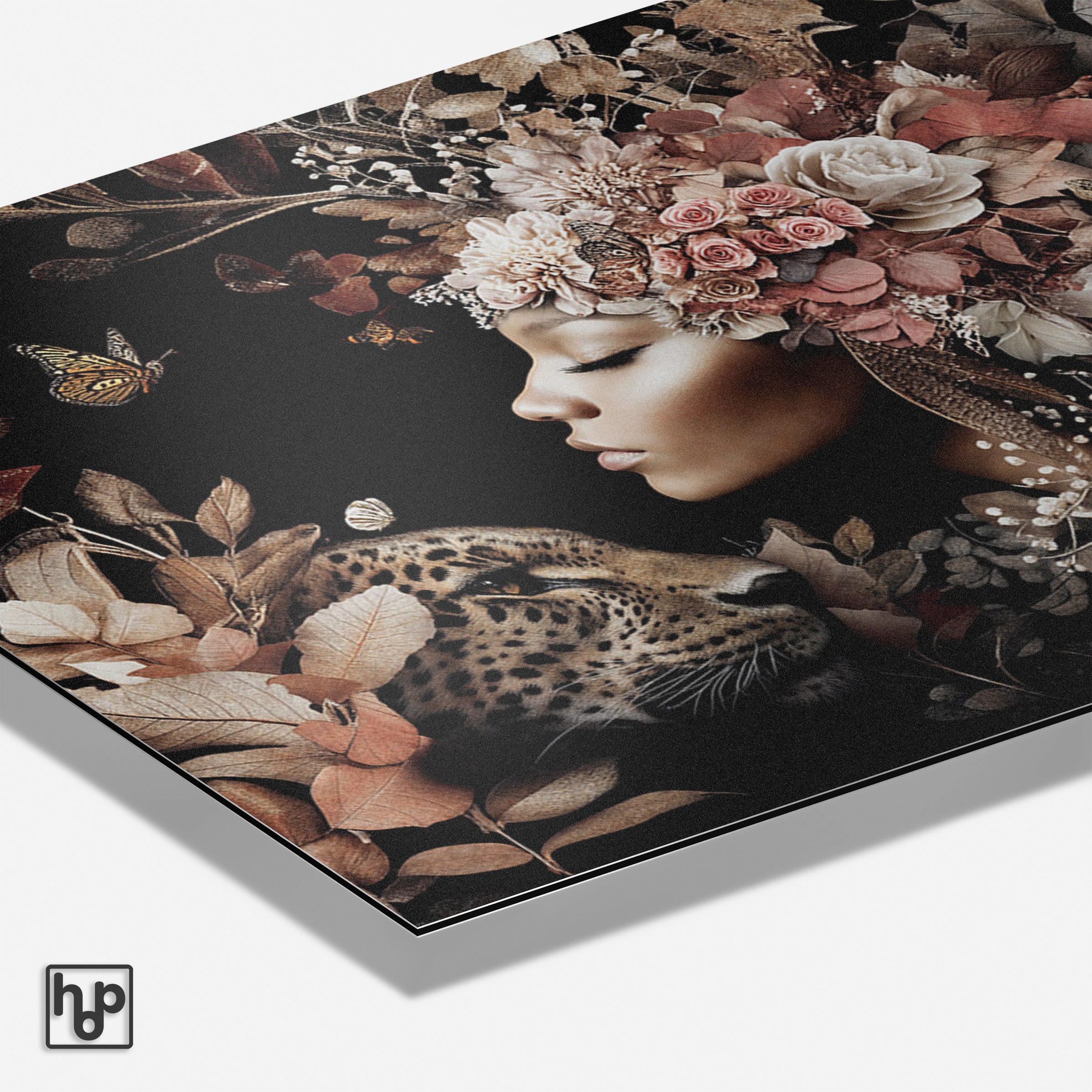 Bloemen Vrouw 6 · Hout