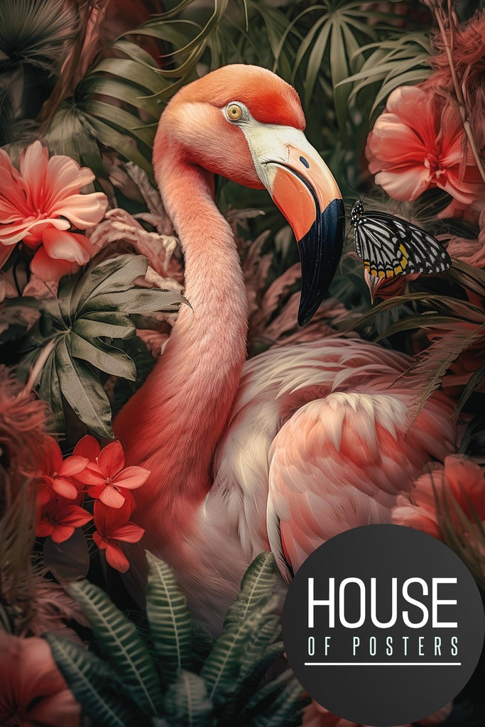 Akoestisch paneel flamingo