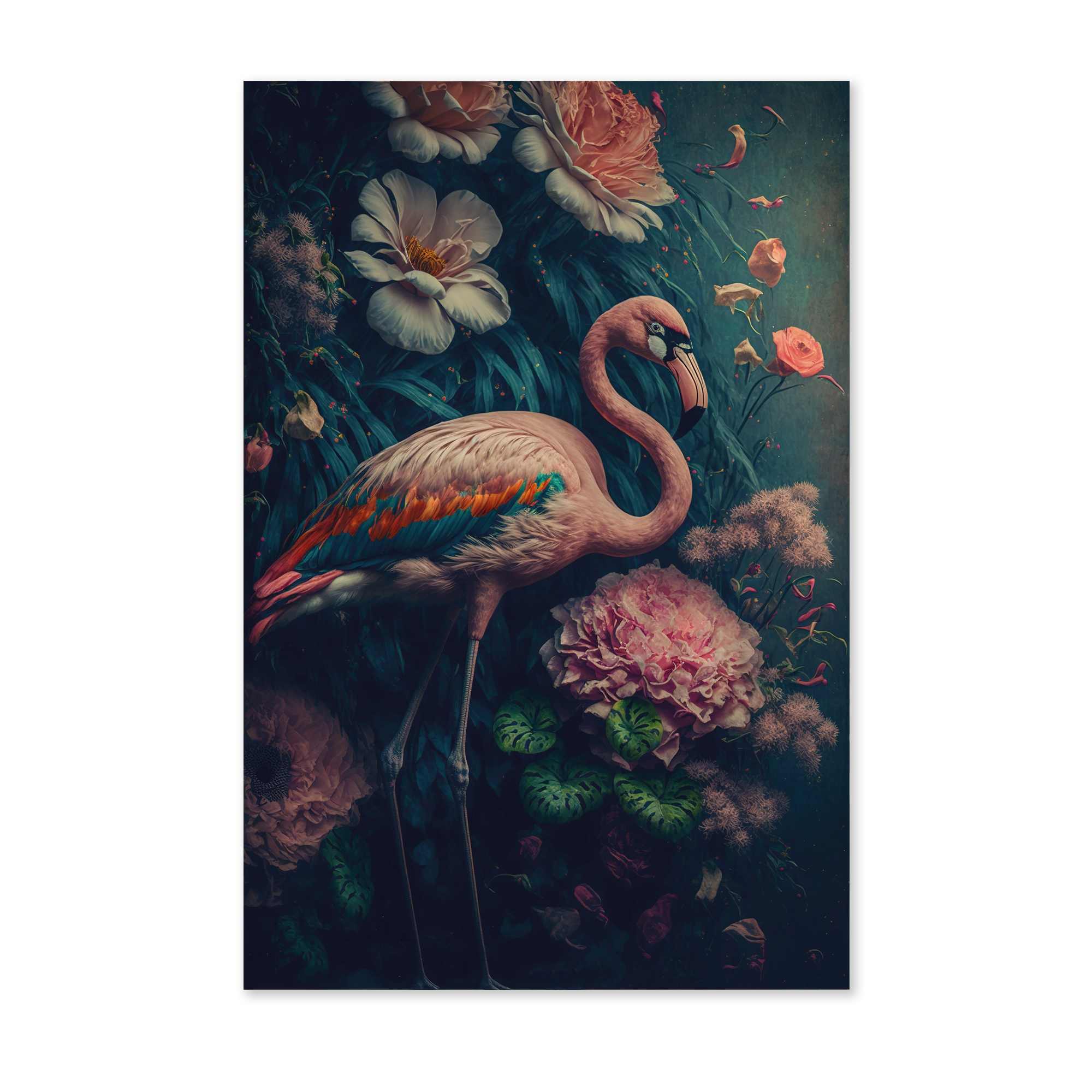 Flamingo 1 wanddecoratie