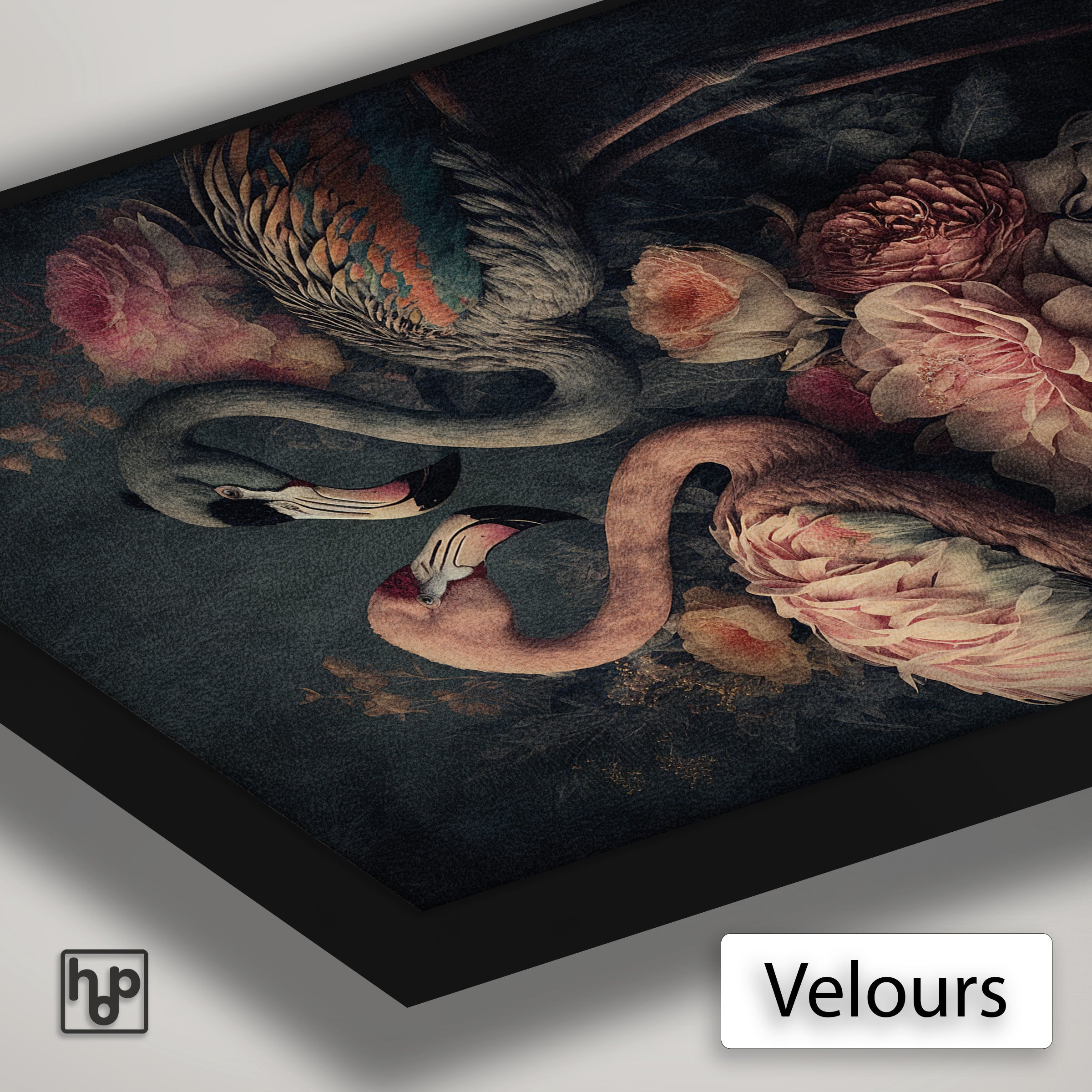 Bloemen Flamingo's · Artframe