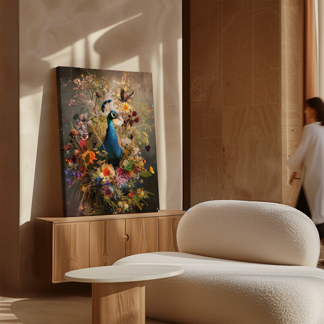 Bloemen Pauw · Canvas