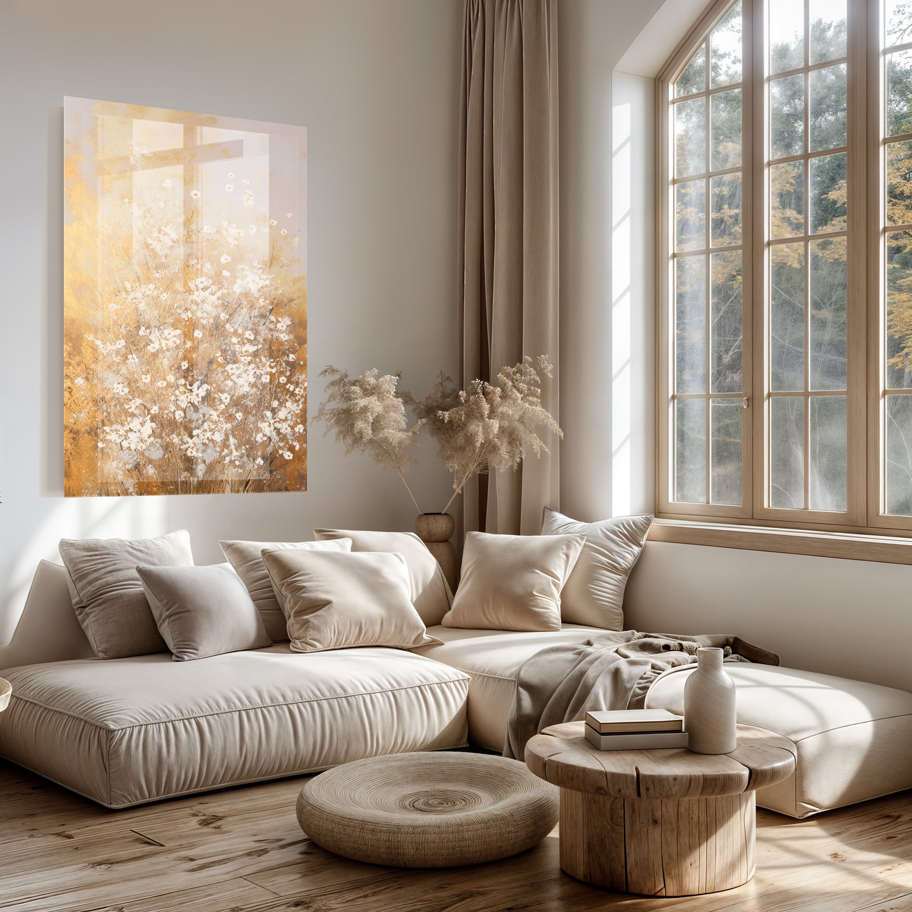 Bloemen spetters 2 · Plexiglas