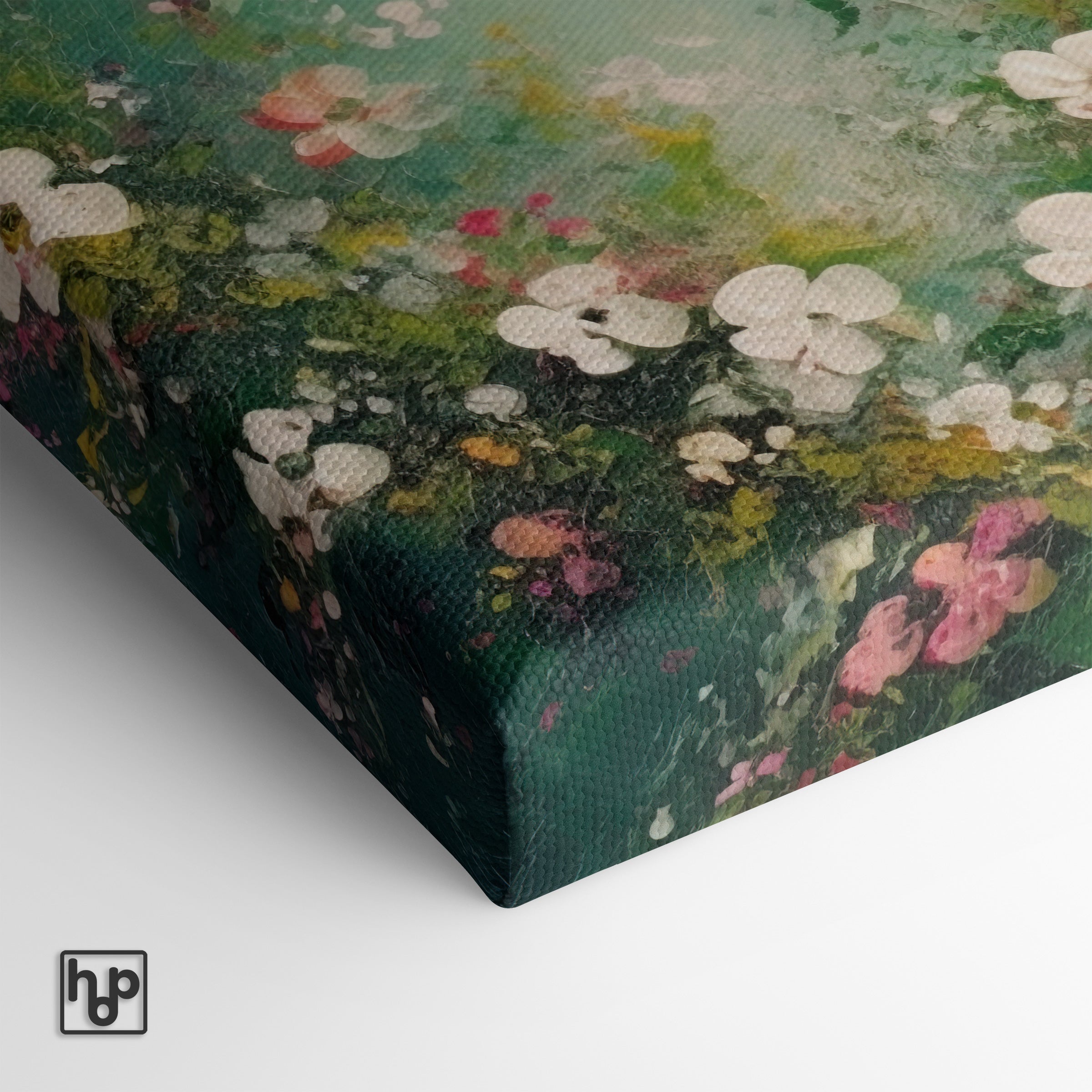 Bloemen spetters 3 · Canvas