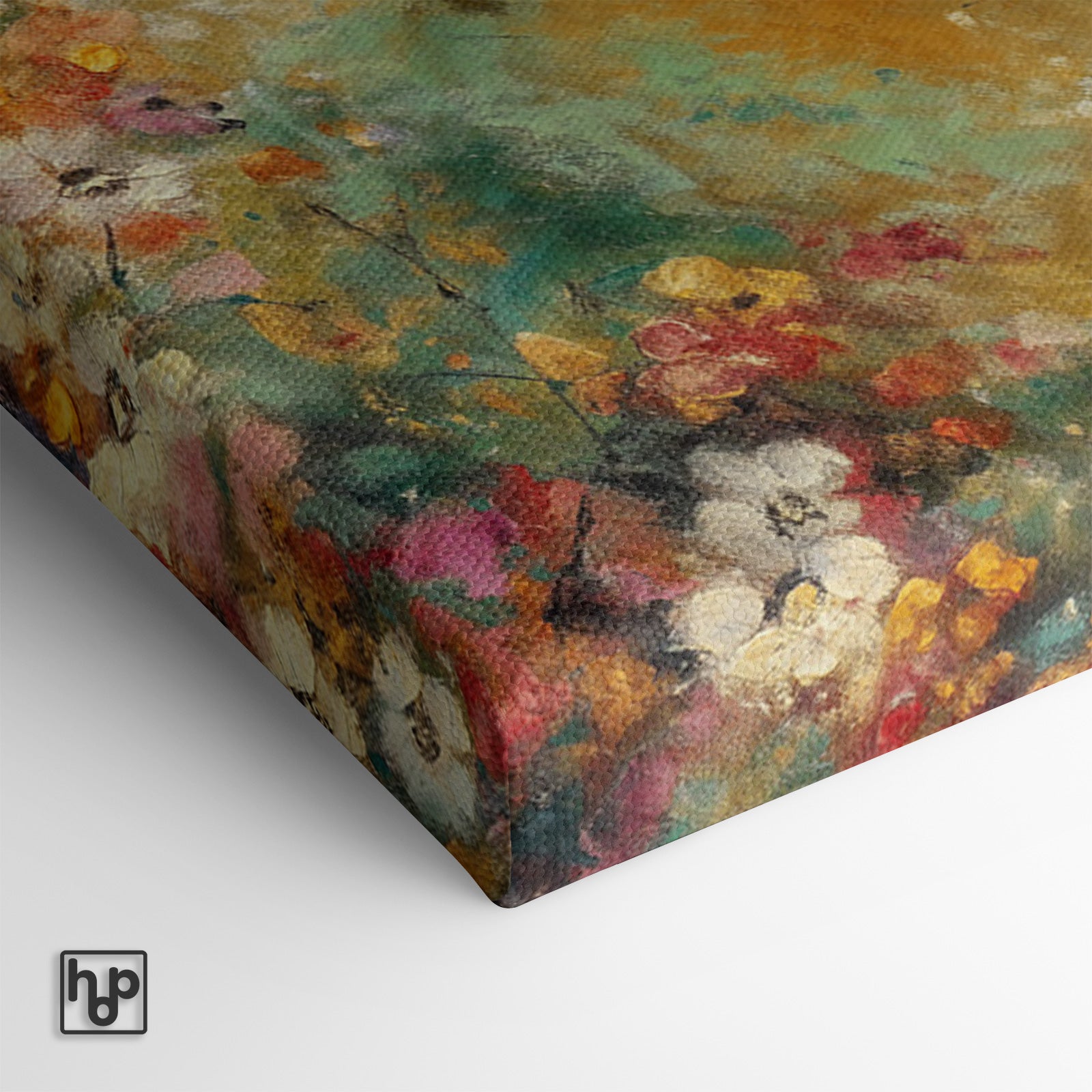Bloemen spetters 5 · Canvas