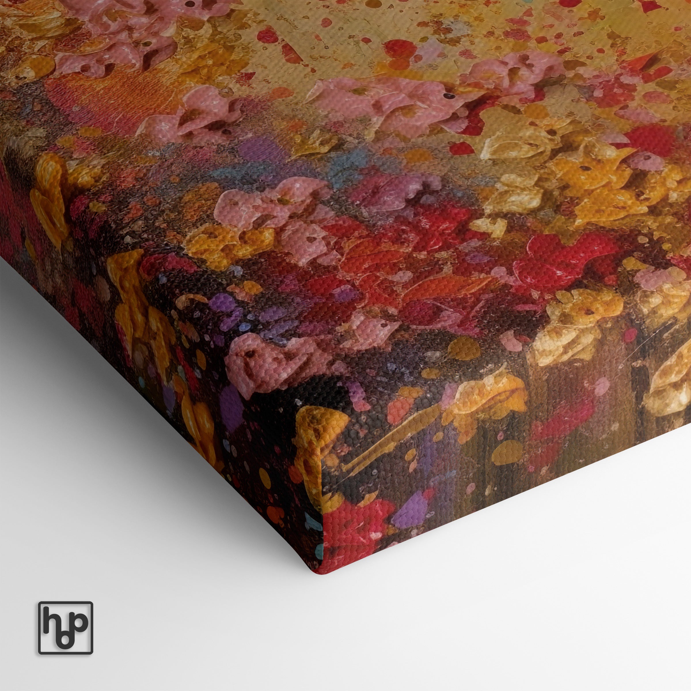Bloemen spetters · Canvas