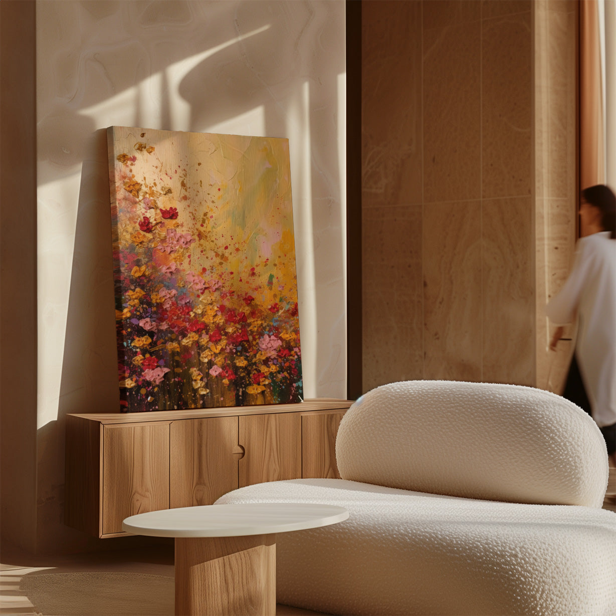 Bloemen spetters · Canvas