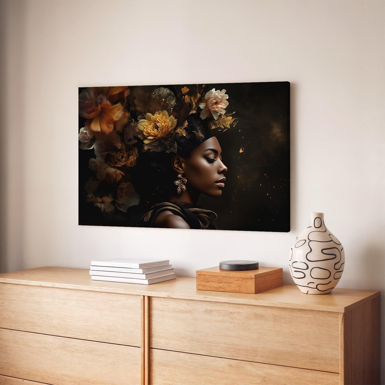Bloemen Vrouw 3 · Canvas