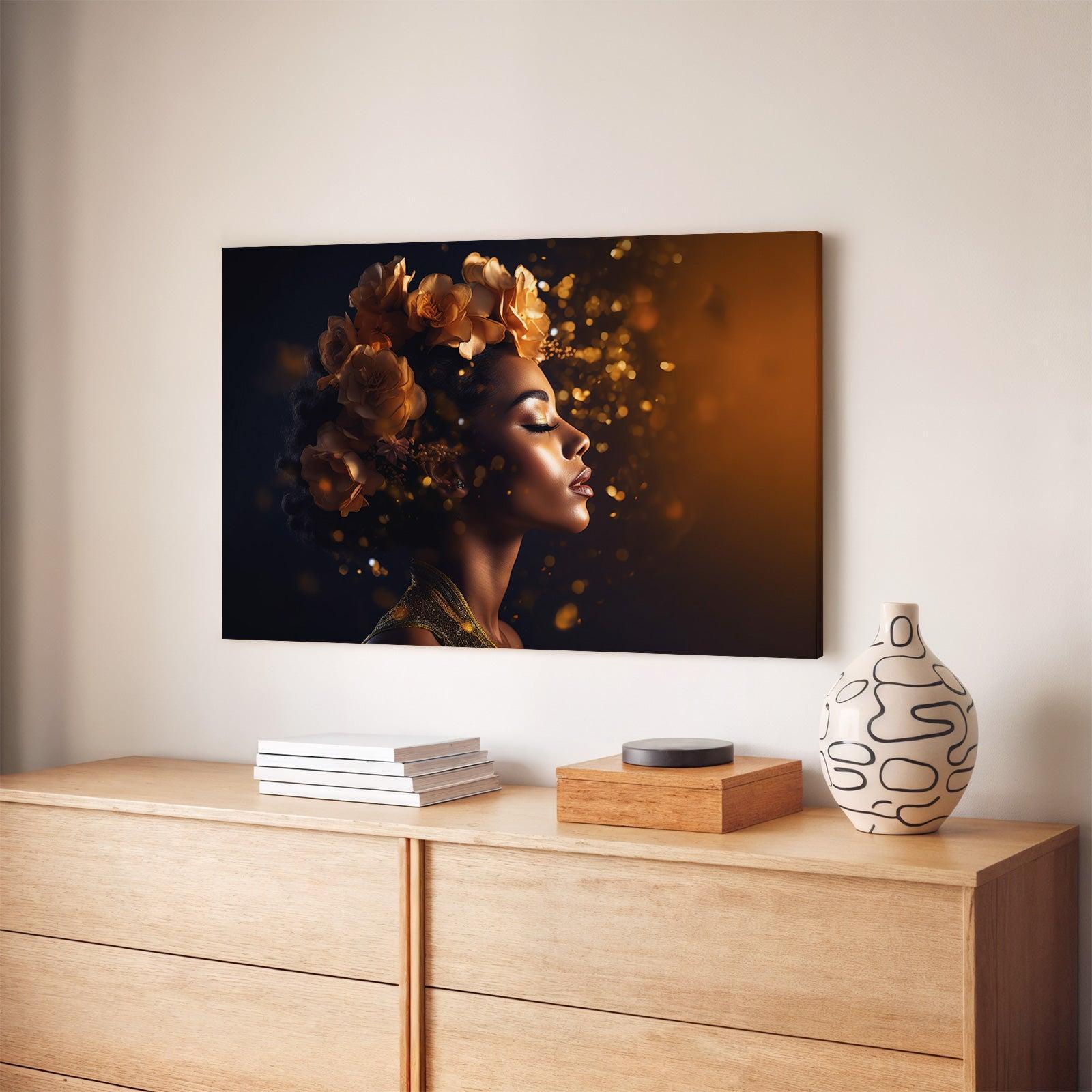Bloemen Vrouw 4 · Canvas