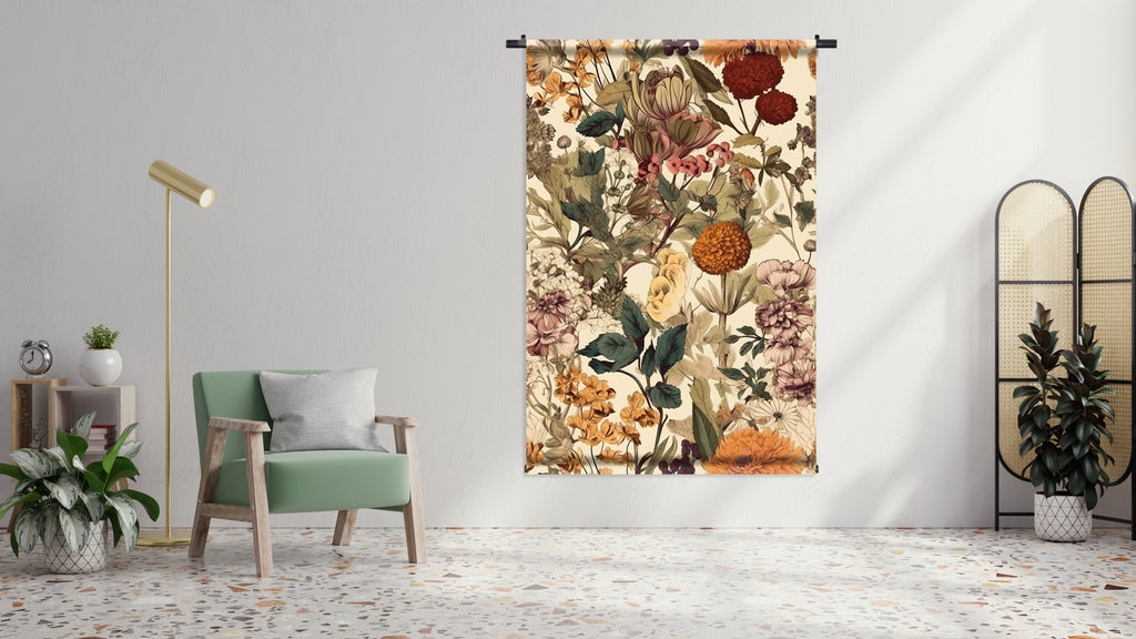 wandkleed bloemen