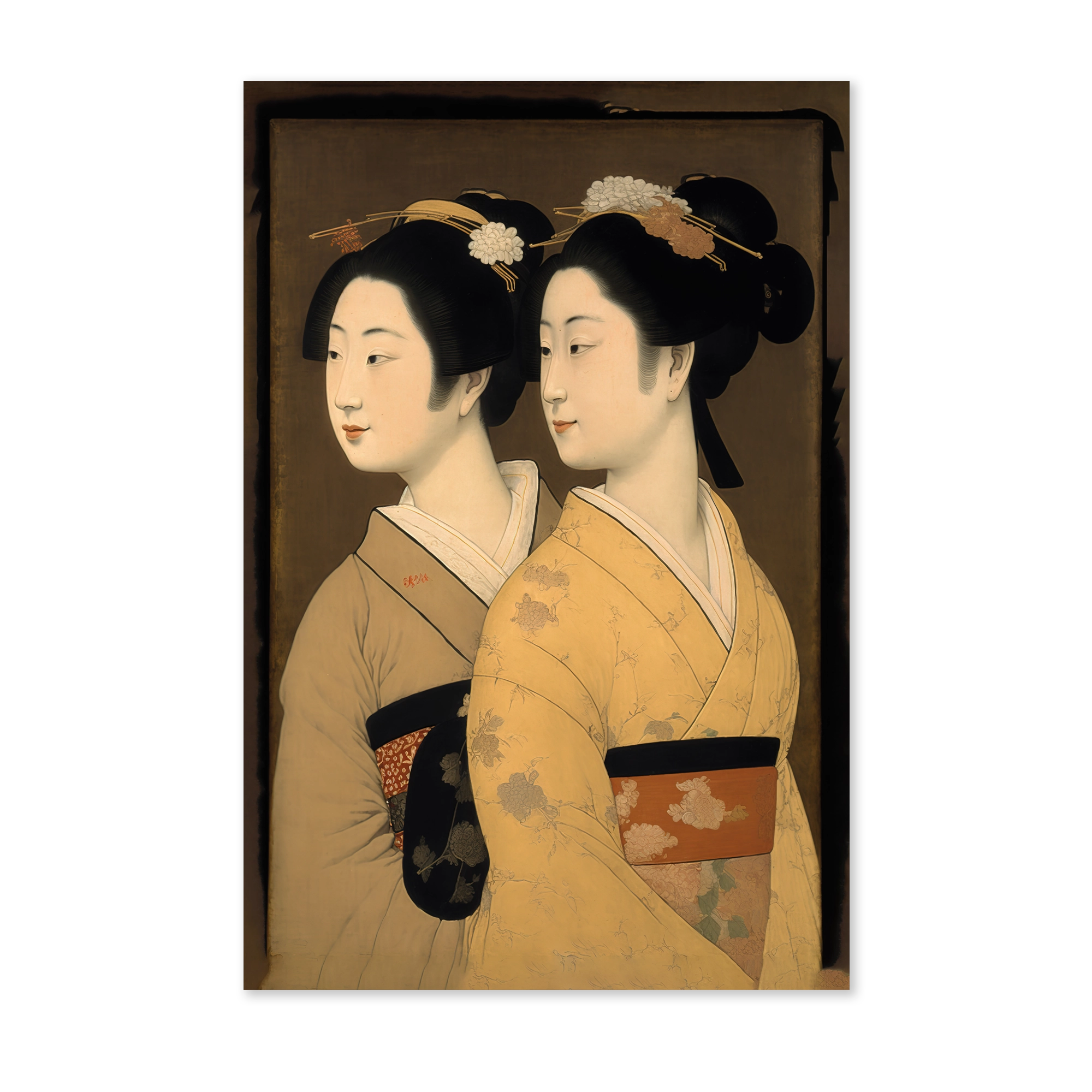 Geisha's wanddecoratie