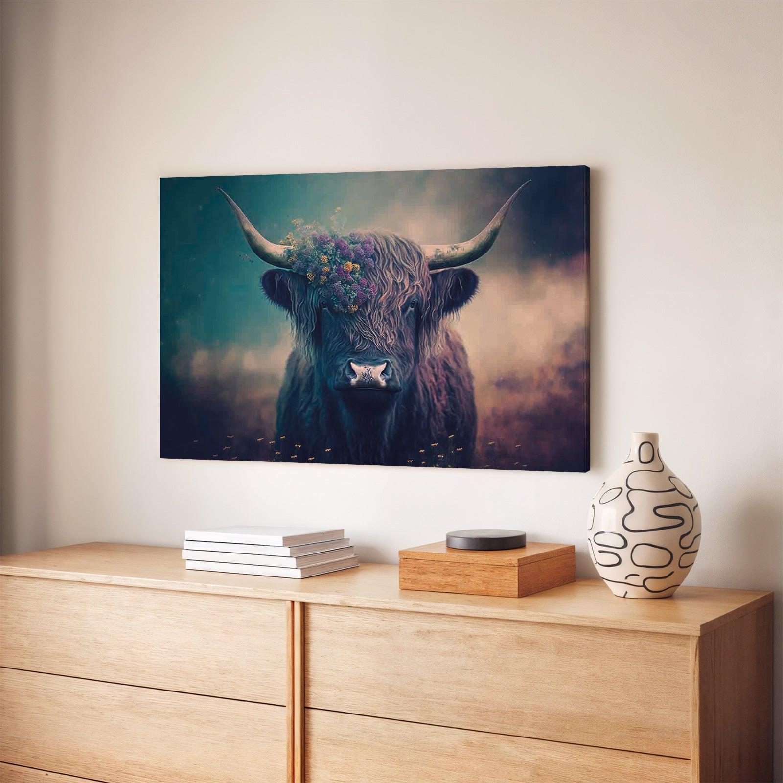 Schotse hooglander 4 · Canvas