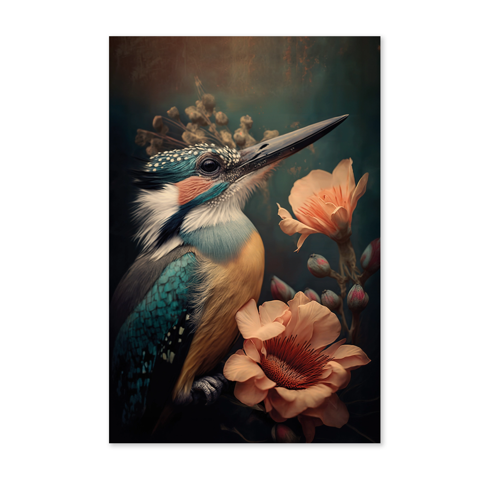 Ijsvogel 2 wanddecoratie
