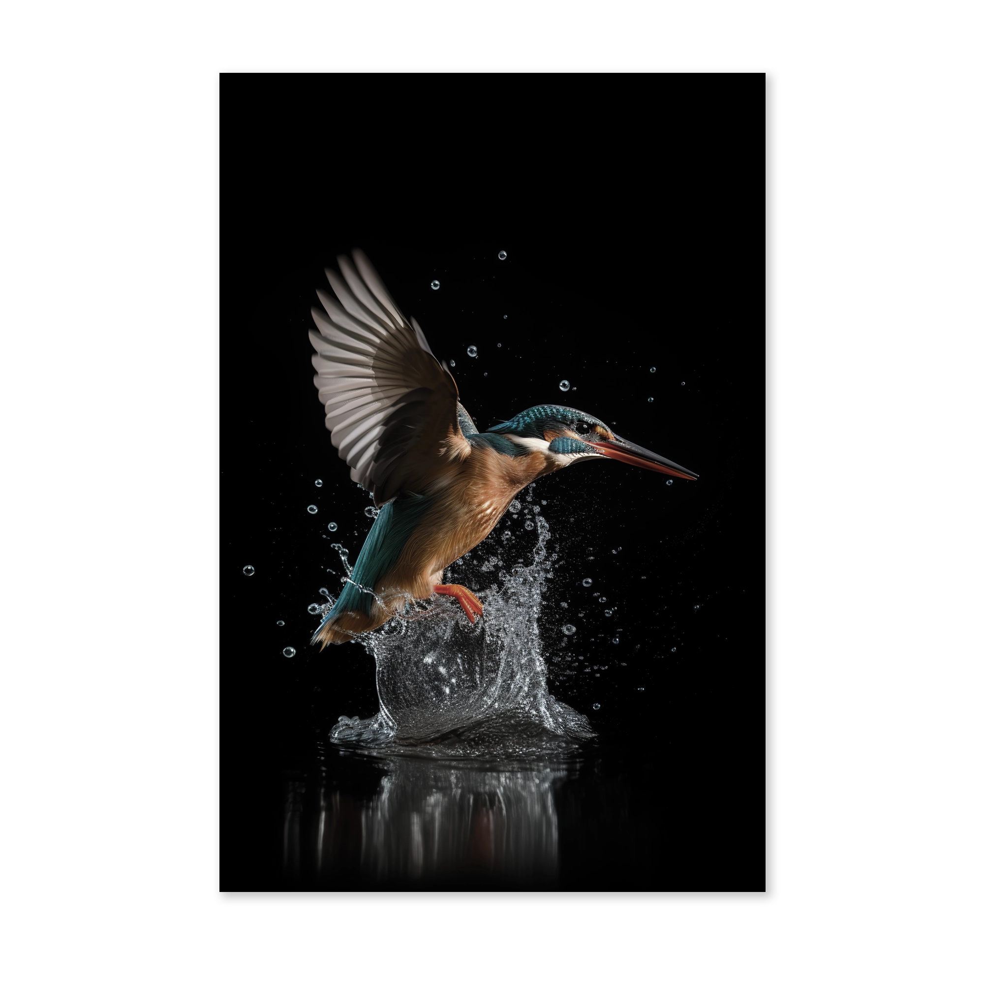 Ijsvogel 3 wanddecoratie