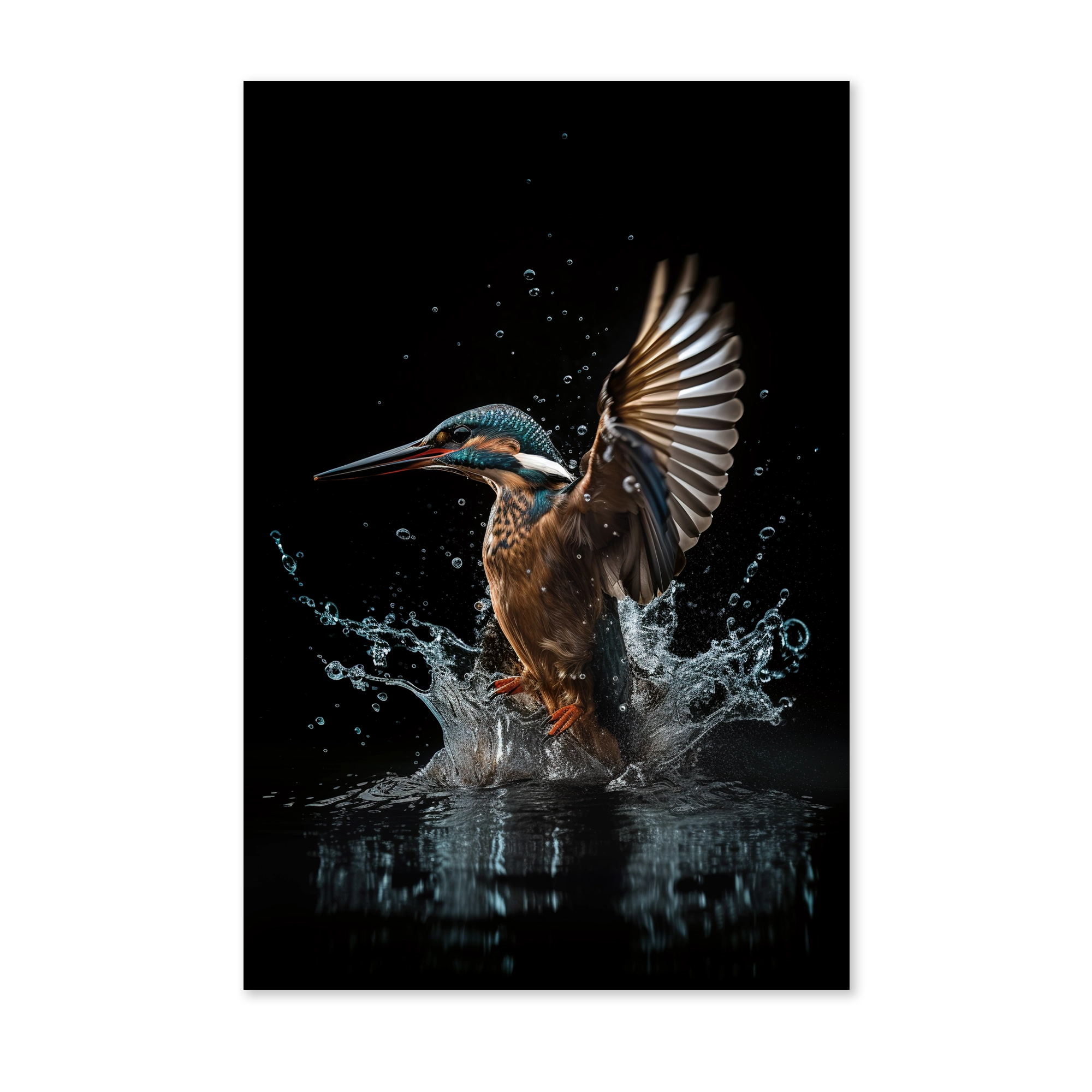 Ijsvogel 4 wanddecoratie