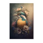 Ijsvogel 6 wanddecoratie