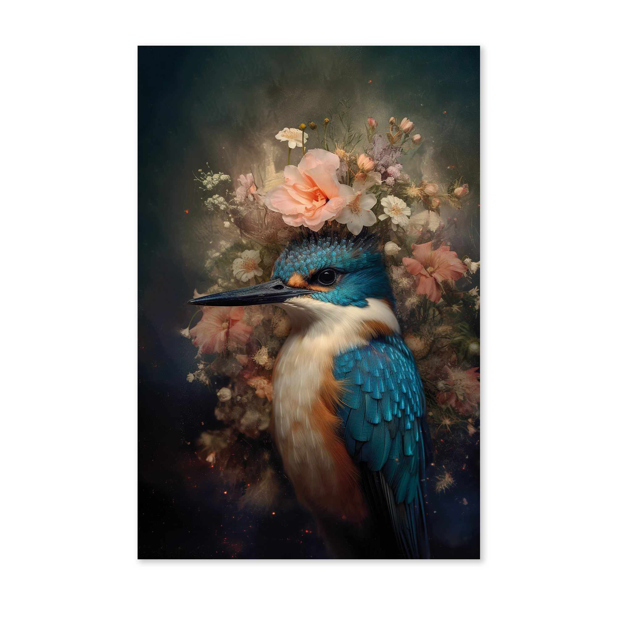Ijsvogel 7 wanddecoratie
