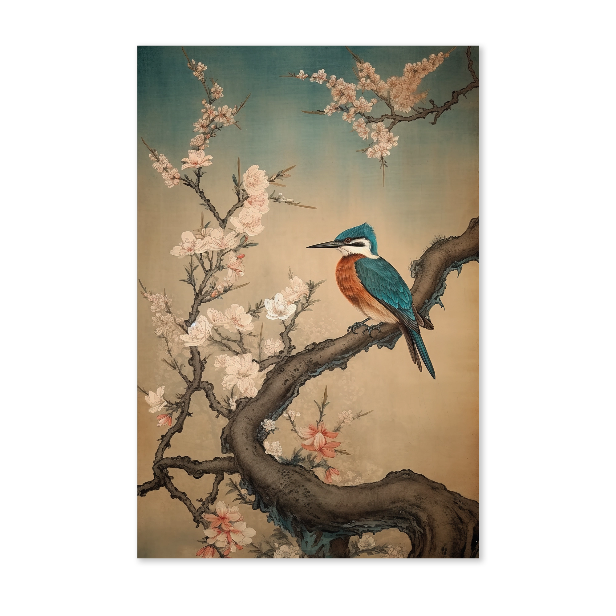 Ijsvogel 9 wanddecoratie