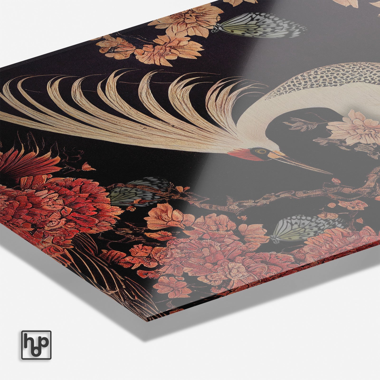 Japanse kraanvogel · Plexiglas