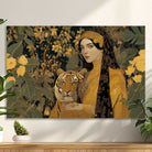 Kunstwerk met vrouw