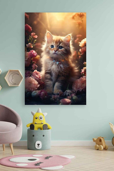 Poster kitten kinderkamer