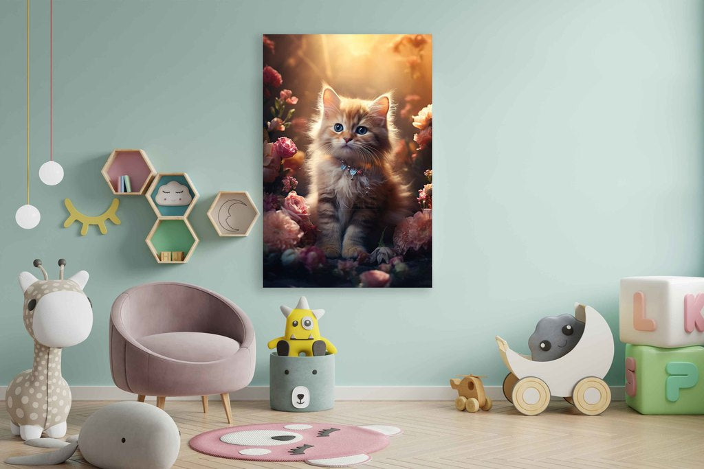 Poster kitten kinderkamer