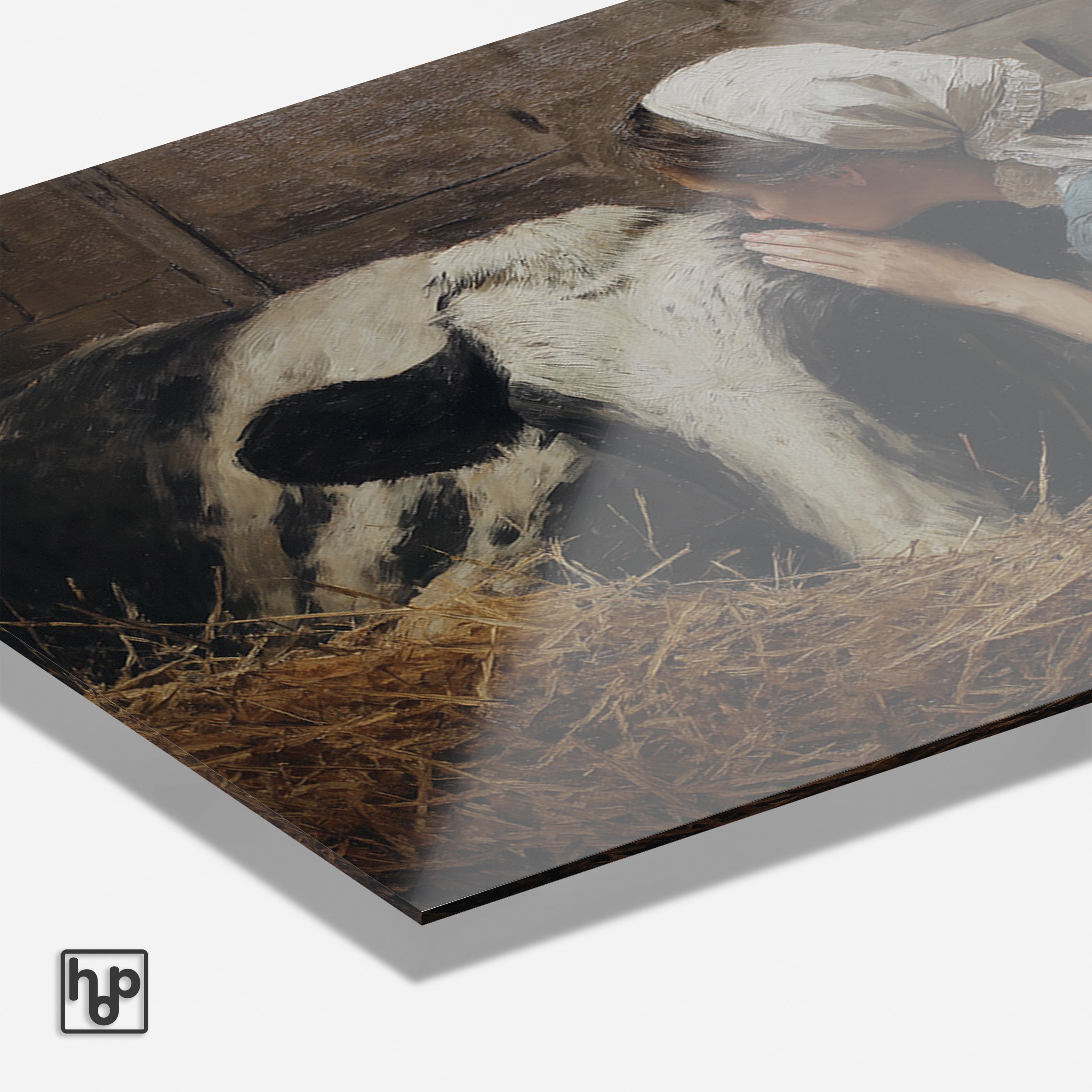 Meisje en de koe · Plexiglas