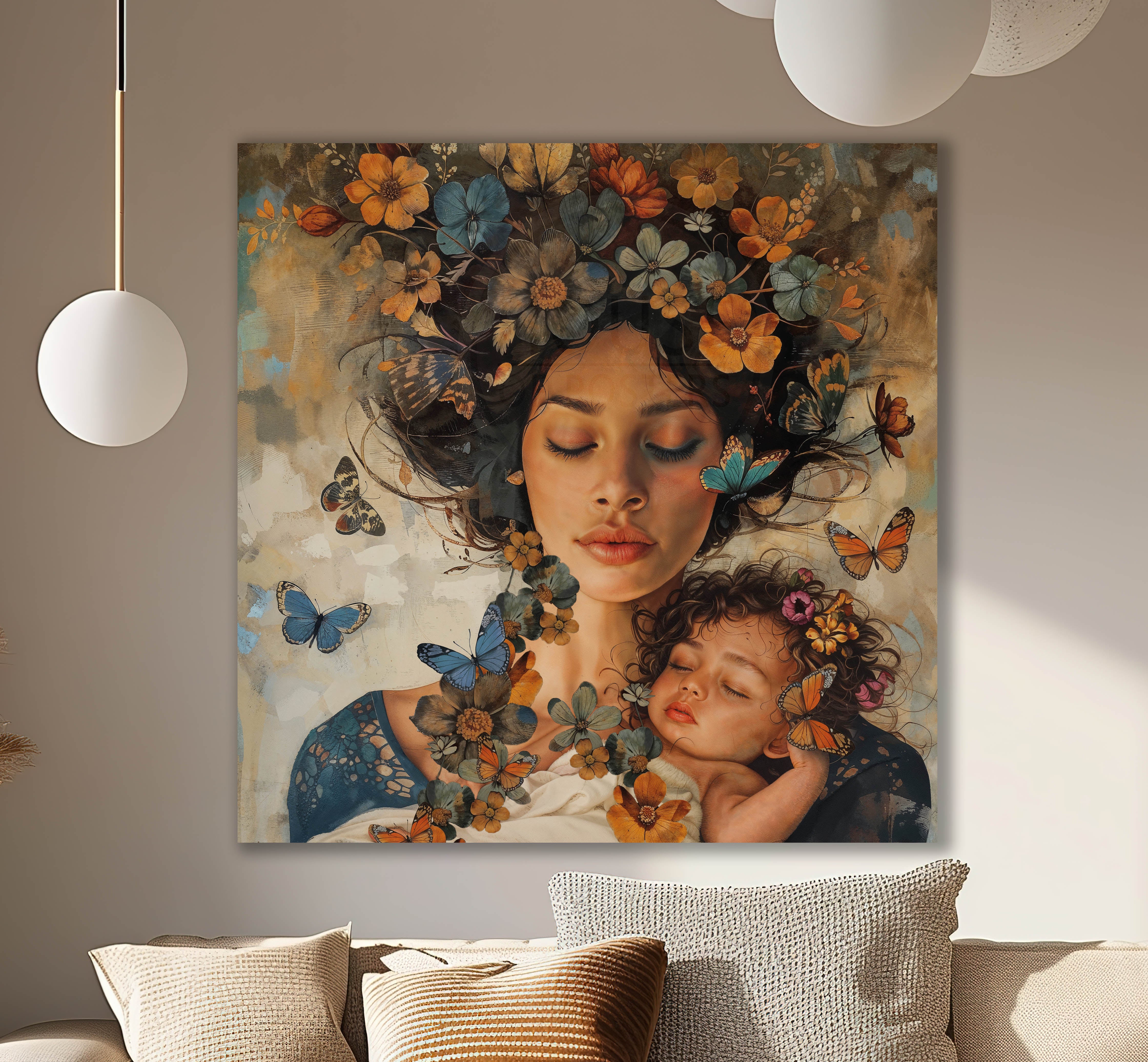 schilderij moeder en kind