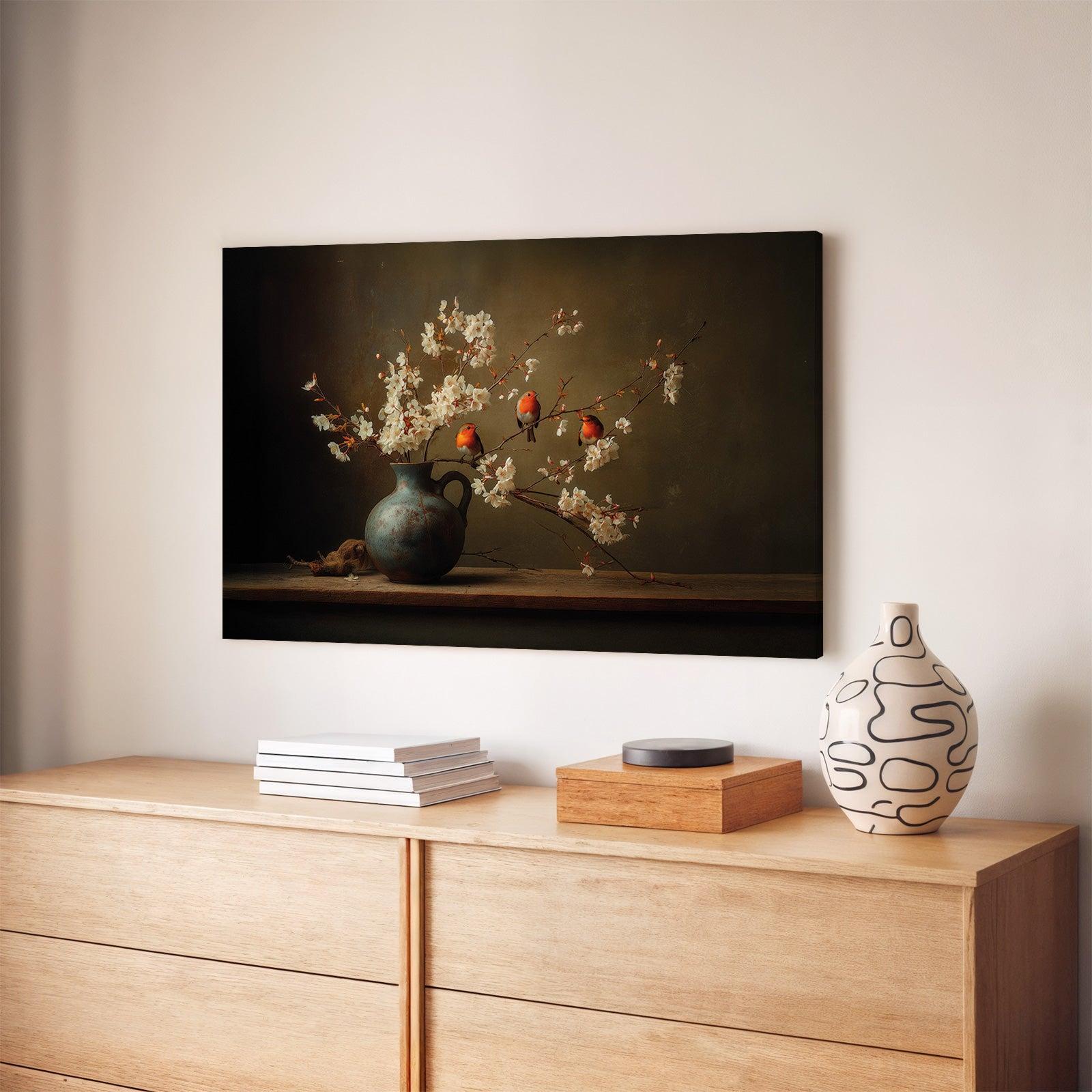 Roodborstjes · Canvas