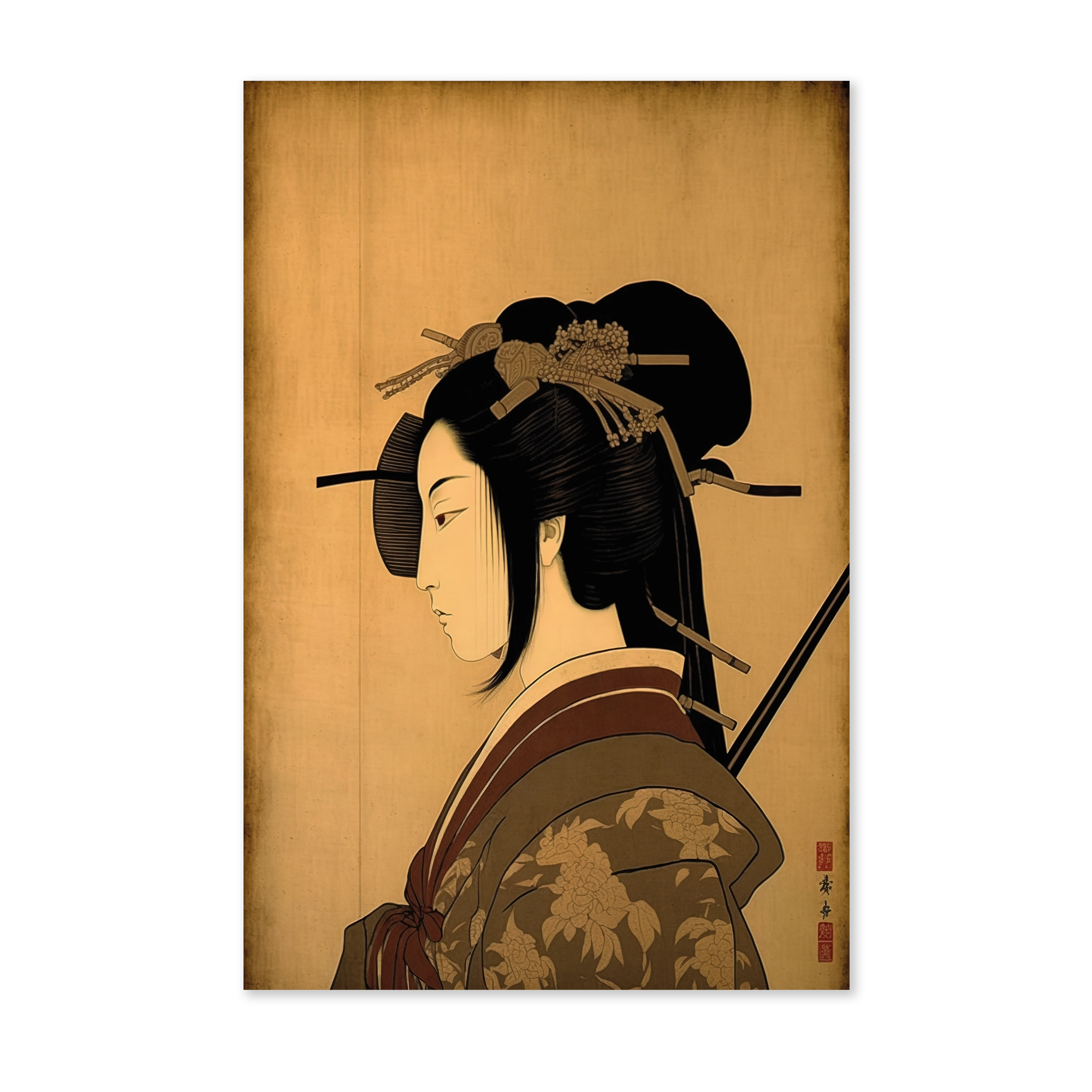 Samurai wanddecoratie