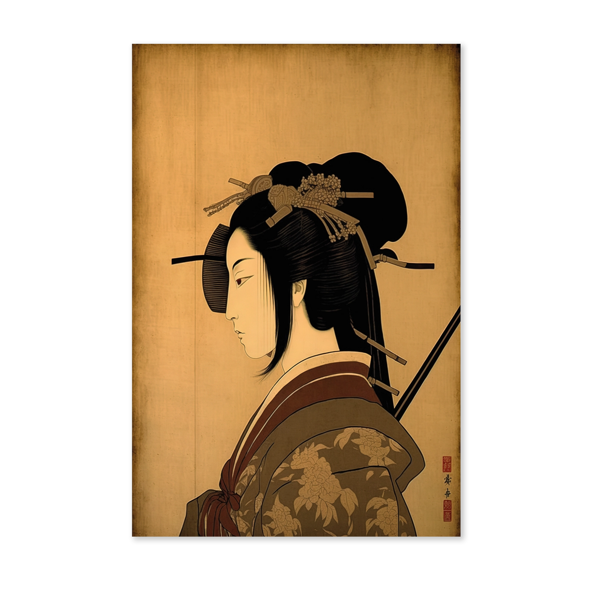 Samurai wanddecoratie
