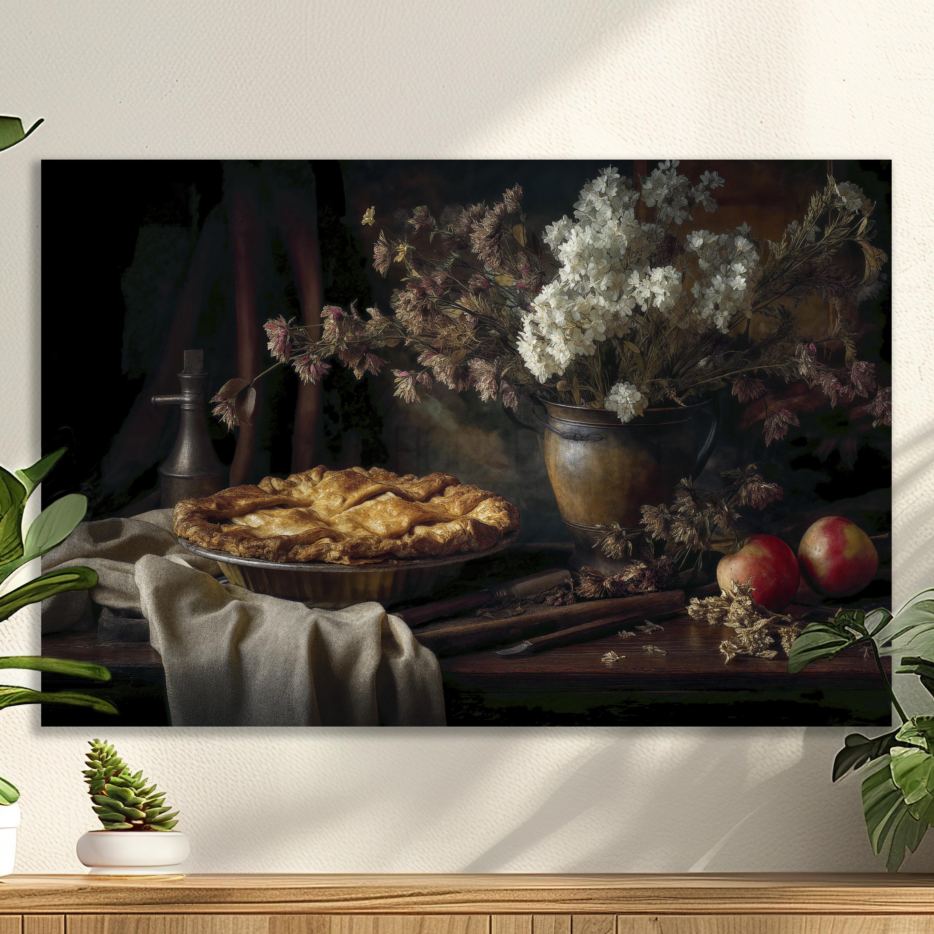 Stilleven schilderij appeltaart House of Posters