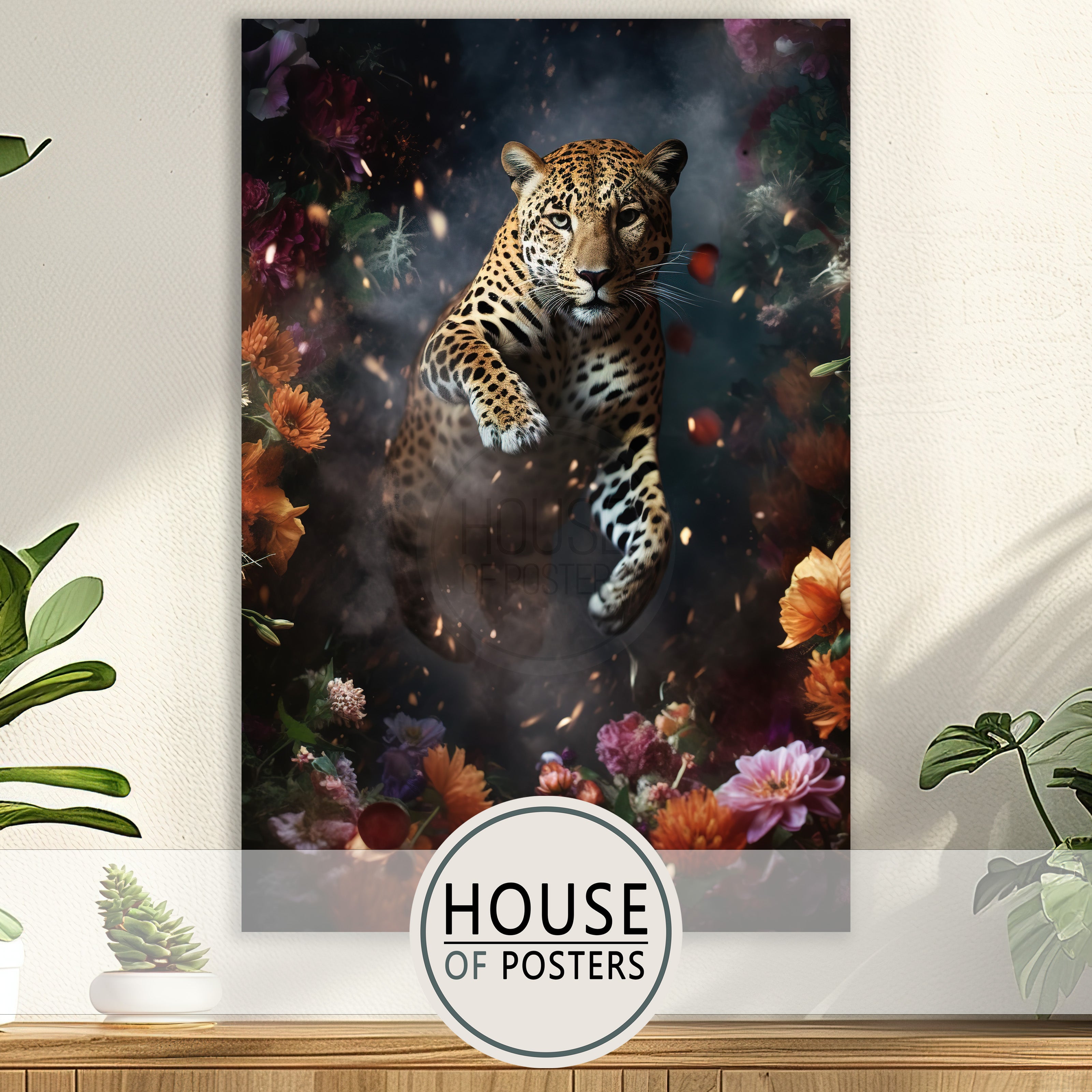 Botanische poster leopard