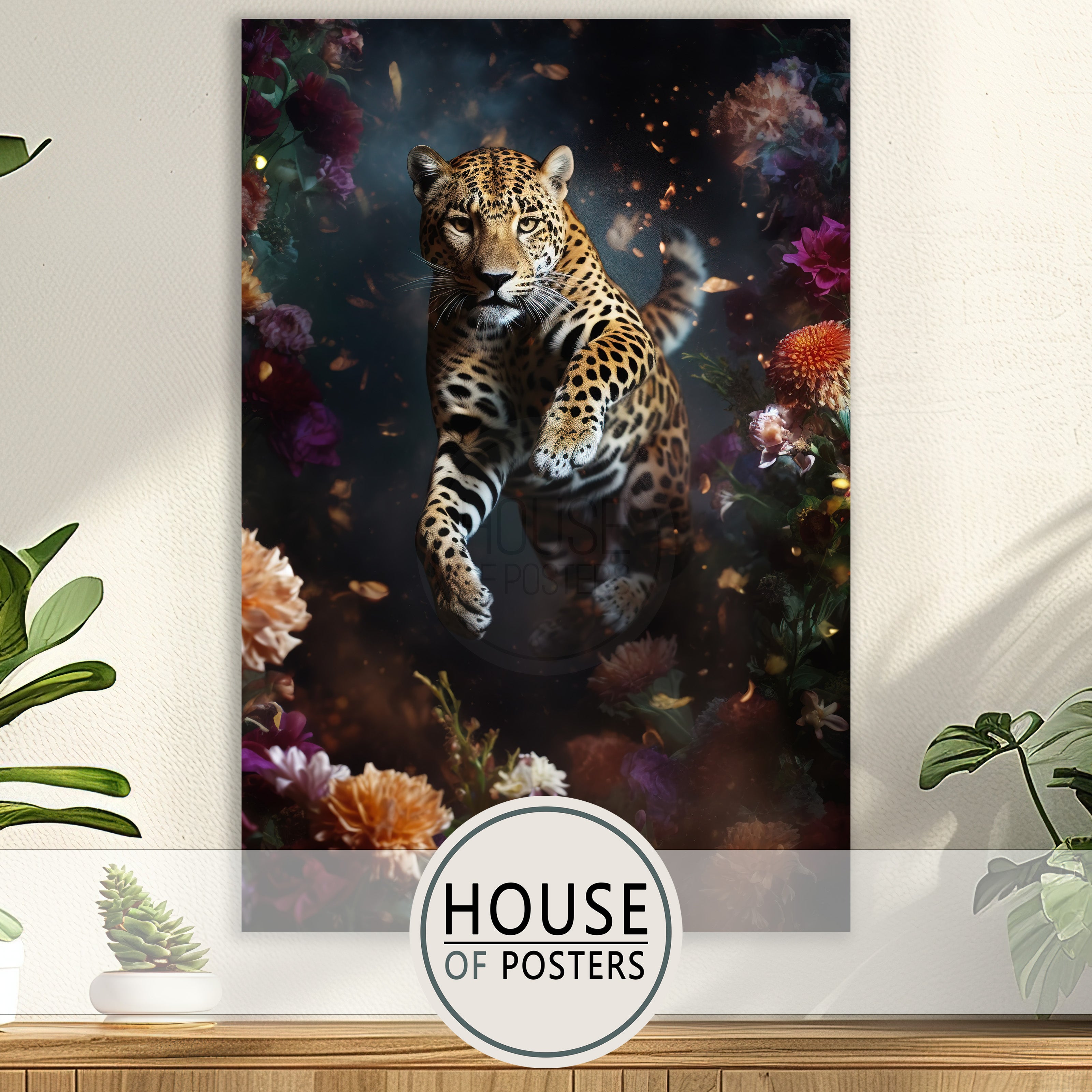 Botanische poster leopard