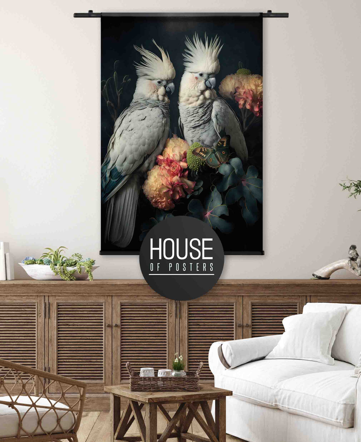 wandkleed vogels