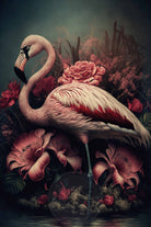 wandkleed flamingo