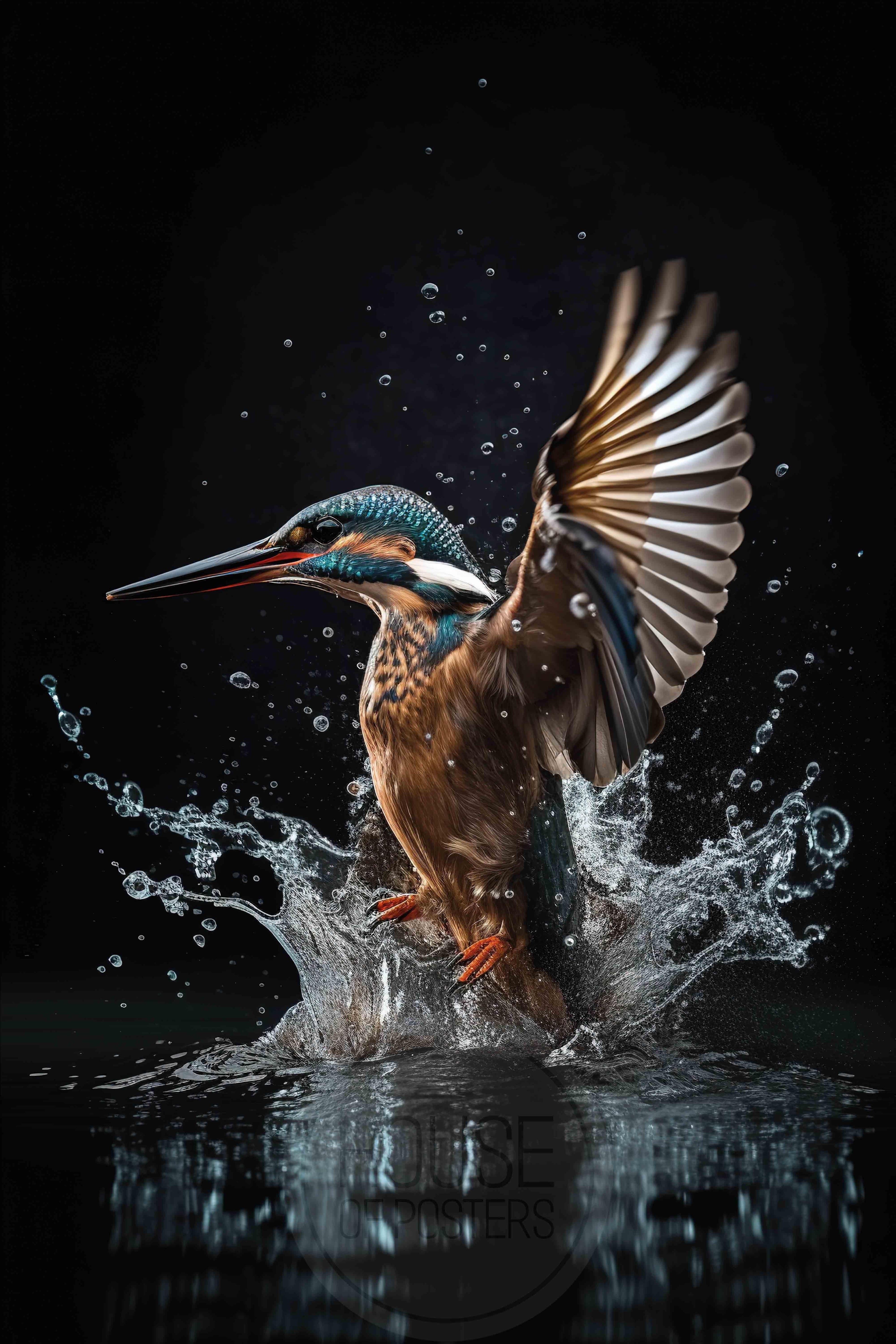 wandkleed ijsvogel