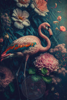 wandkleed flamingo