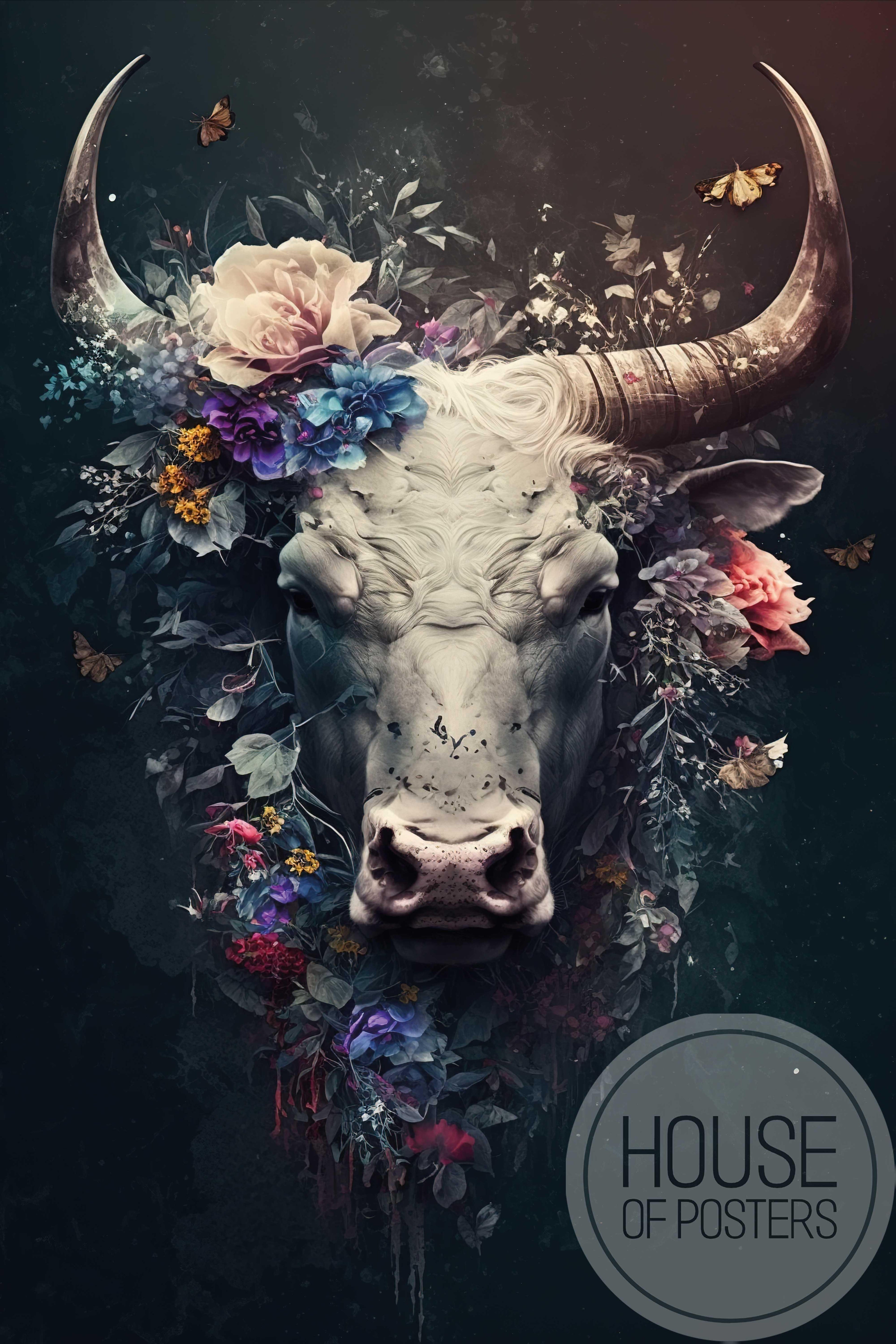 Wandkleed stier
