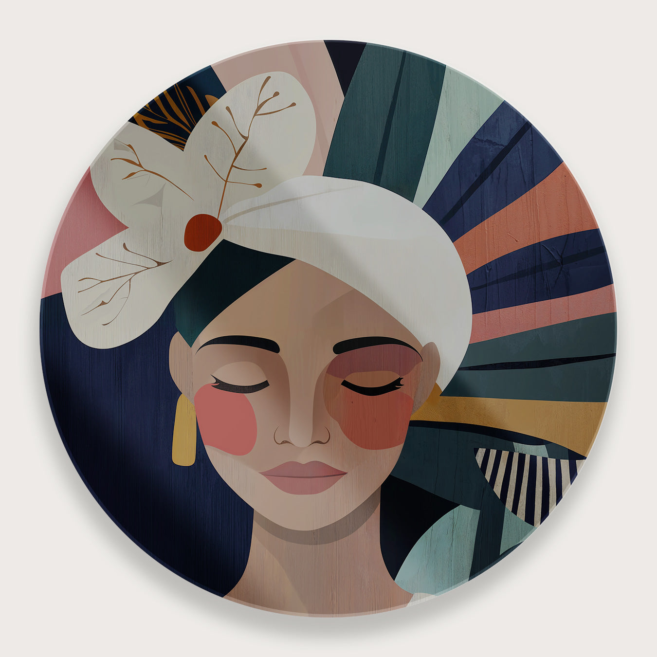 Amelia · Plexiglas-Muurcirkel-House of Posters-House of Posters