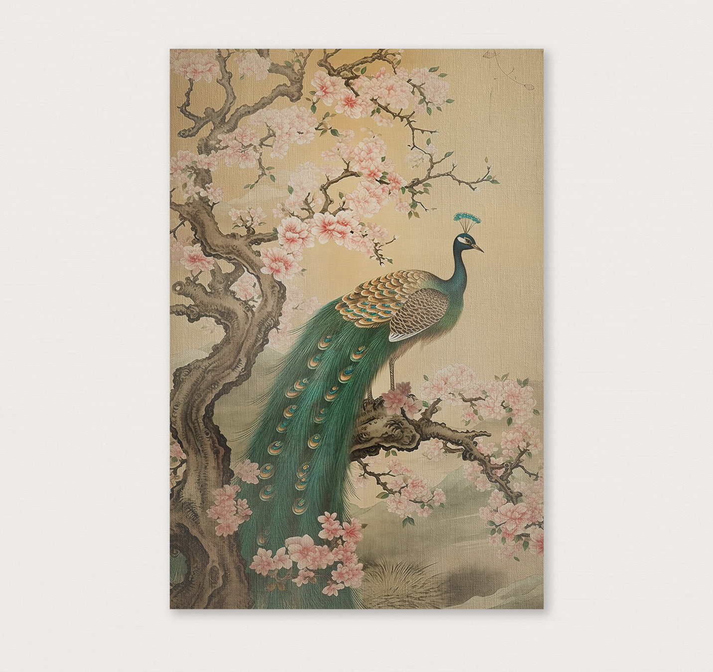Aziatisch Pauw 2 · Canvas-Poster staand-House of Posters-House of Posters