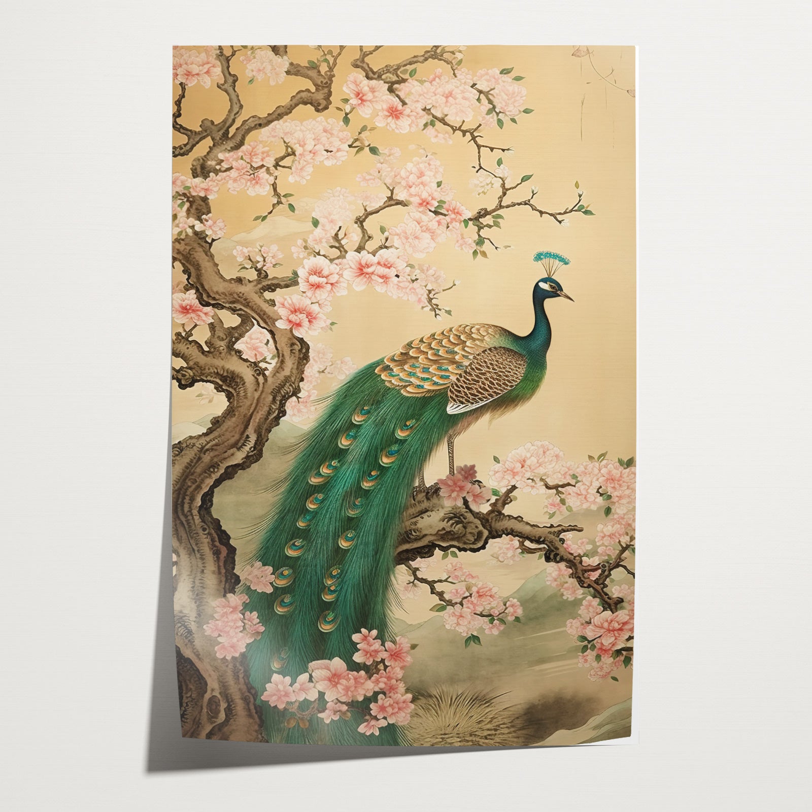 Aziatisch Pauw 2 · Papier-Poster staand-House of Posters-House of Posters