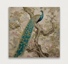 Aziatisch Pauw · Aluminium-Poster vierkant-House of Posters-House of Posters