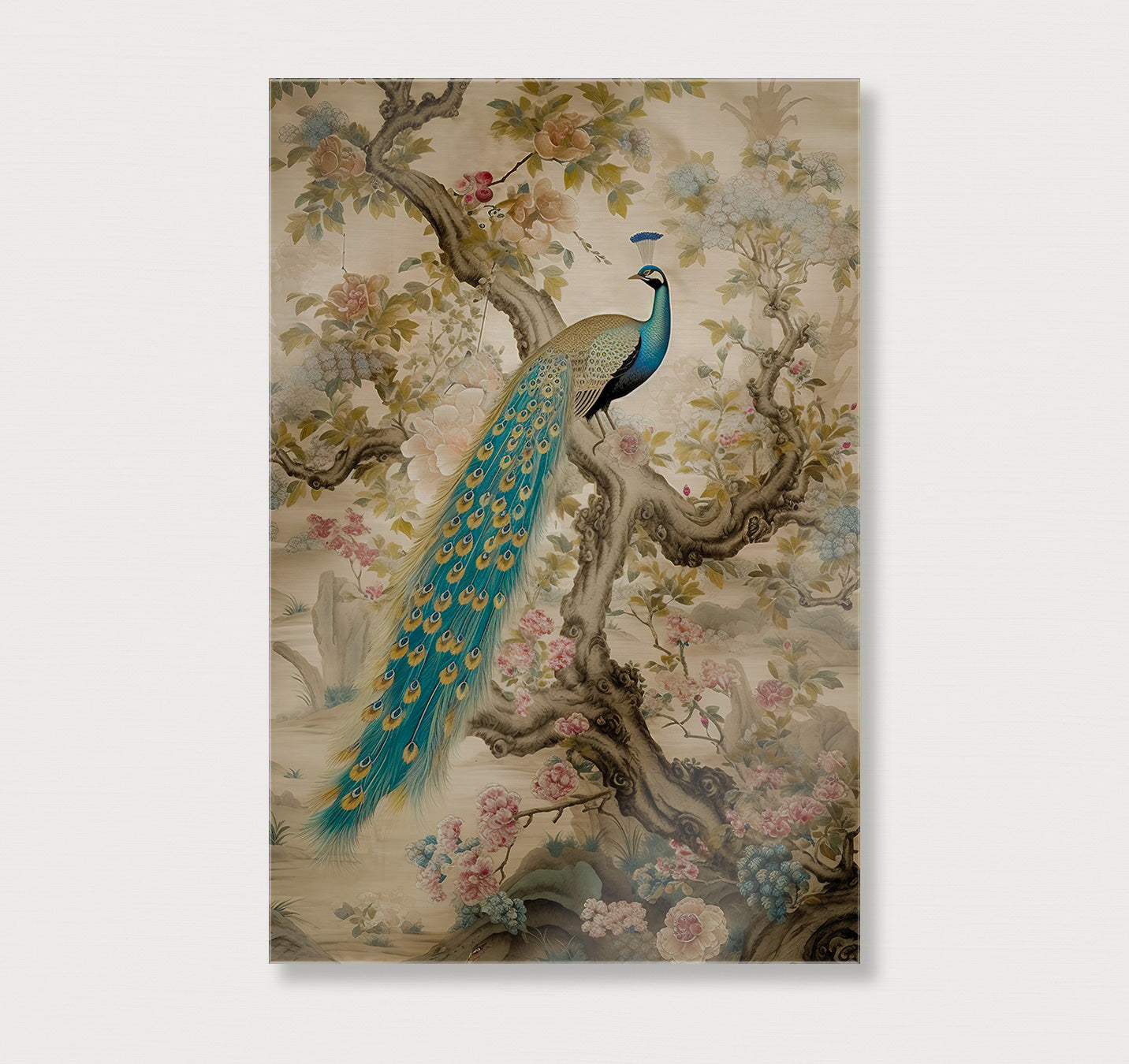 Aziatisch Pauw · Plexiglas-Poster staand-House of Posters-House of Posters