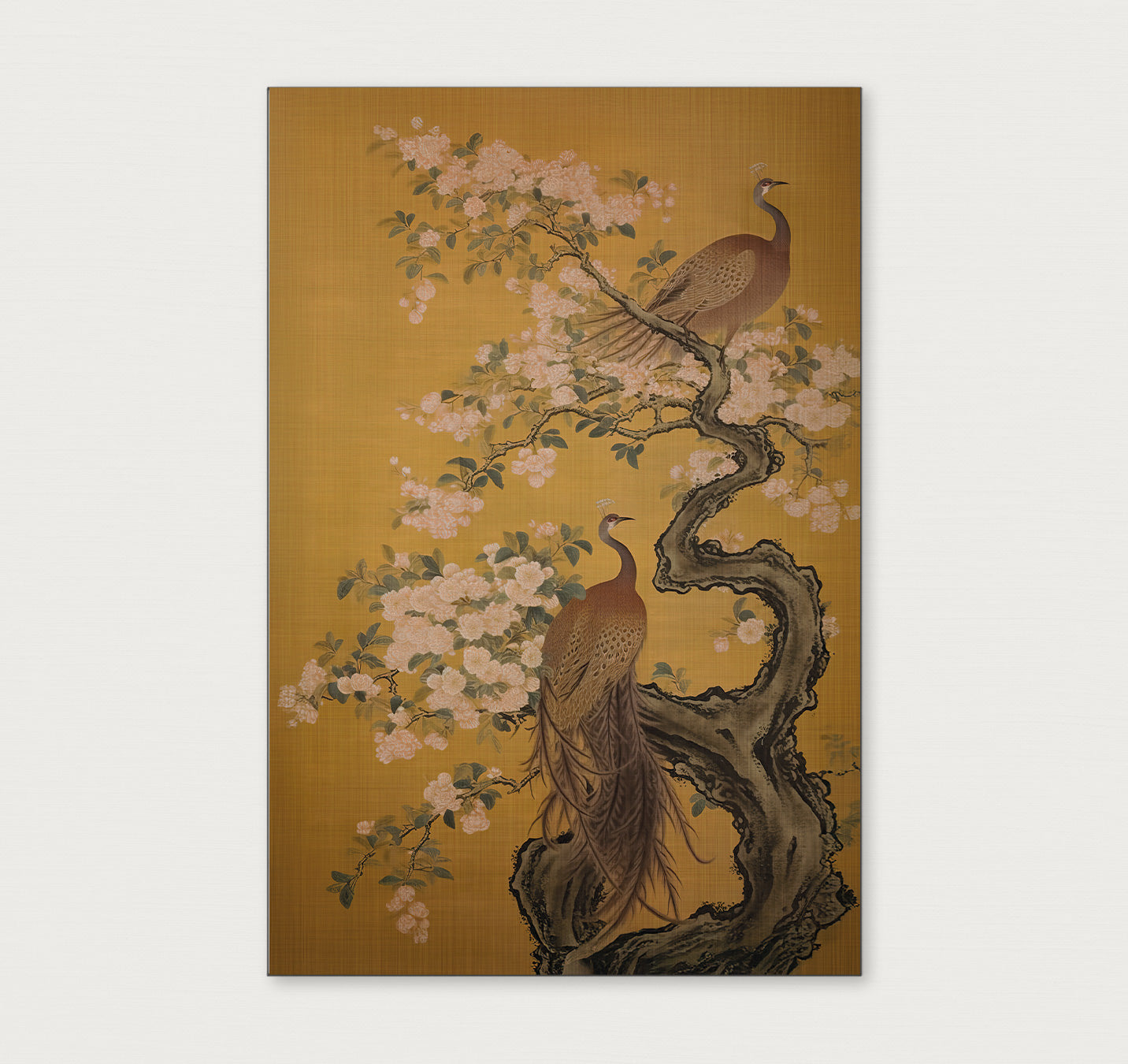 Aziatisch Pauwen | Aluminium 60x90 cm | Tweedekans-House of Posters-House of Posters