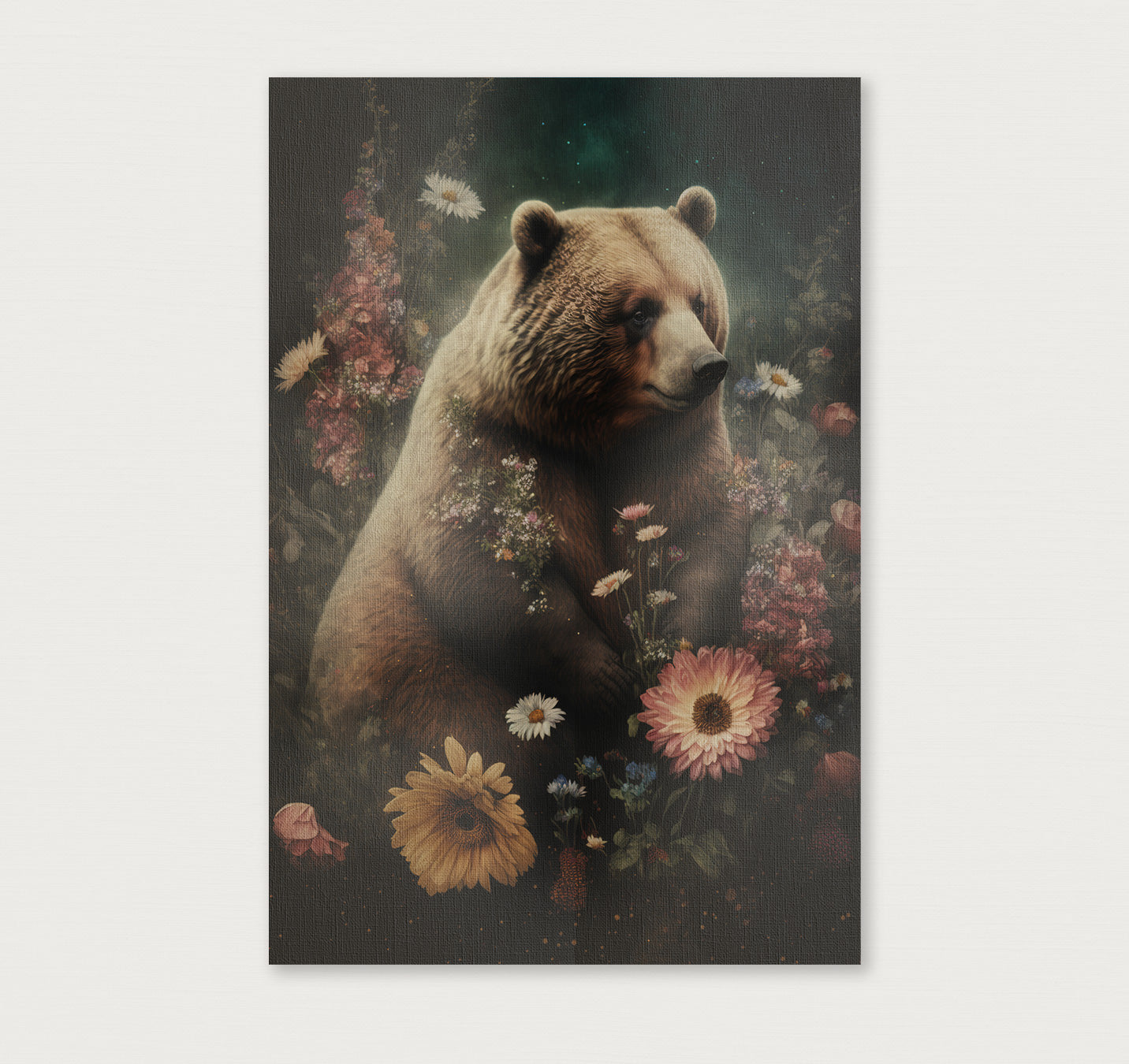 Bear · Canvas-Poster staand-House of Posters-House of Posters